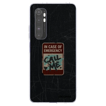 Picasee silikonski prozorni ovitek za Xiaomi Mi Note 10 Lite - EMERGENCY