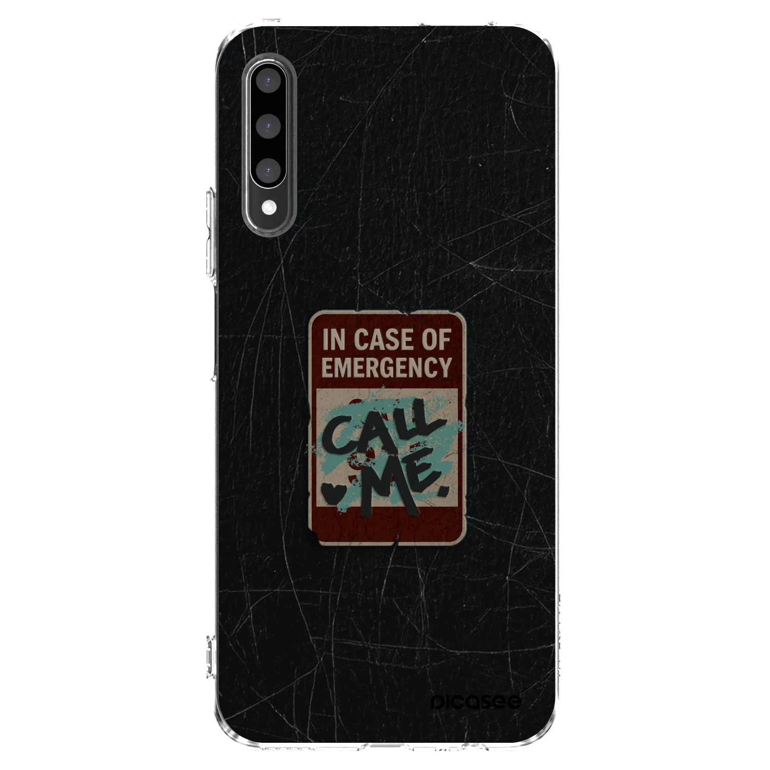 Picasee silikonski prozorni ovitek za Honor 9X Pro - EMERGENCY