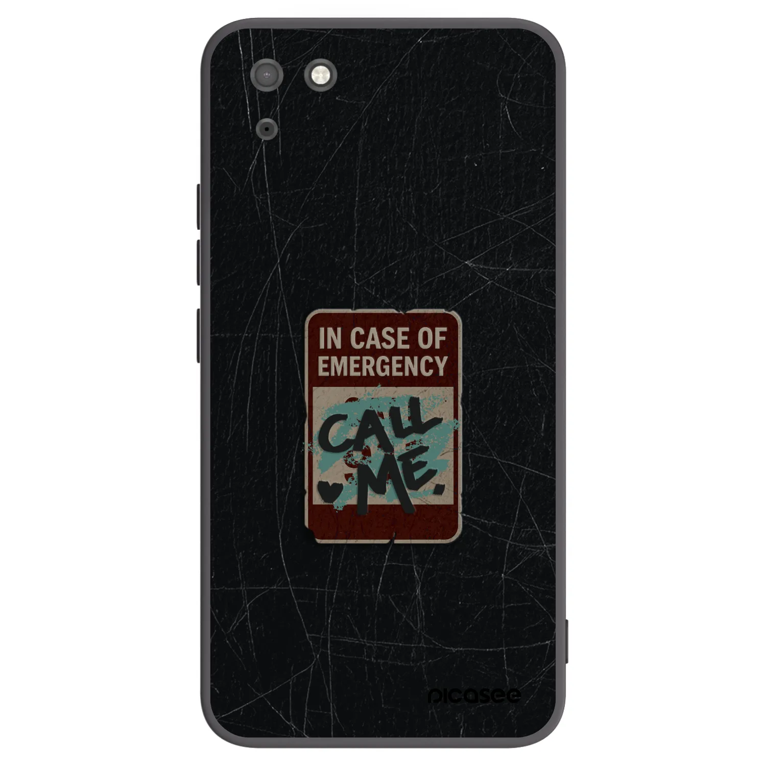 Picasee silikonski črni ovitek za Huawei Y5P - EMERGENCY