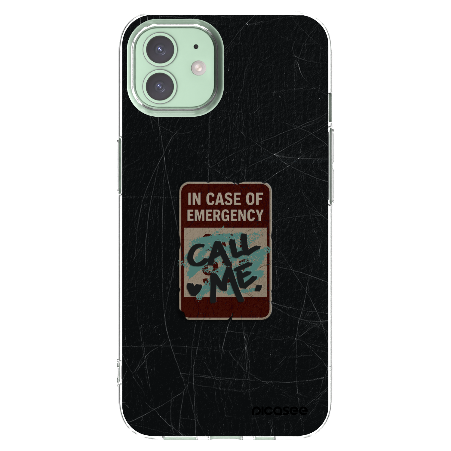 Picasee silikonski prozorni ovitek za Apple iPhone 12 - EMERGENCY