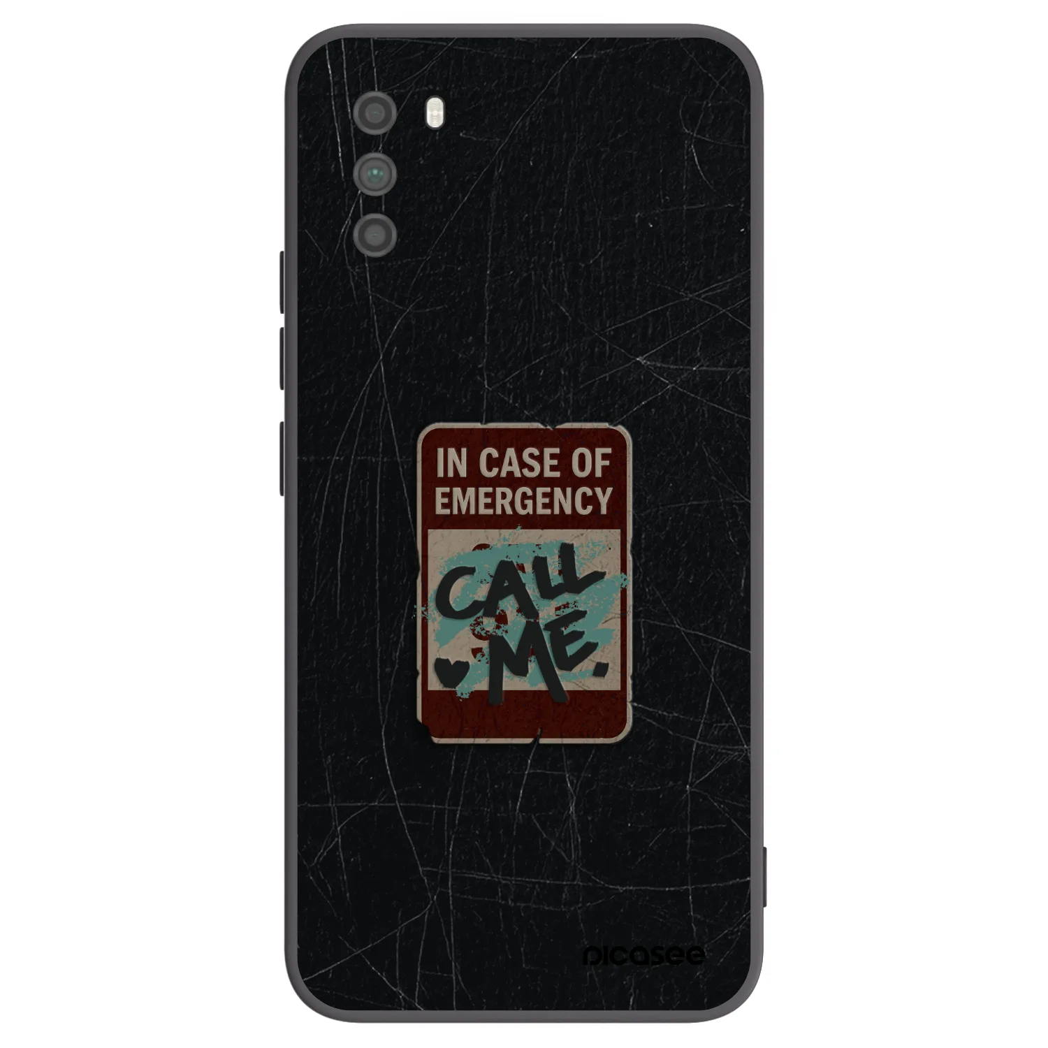 Picasee silikonski črni ovitek za Xiaomi Poco M3 - EMERGENCY