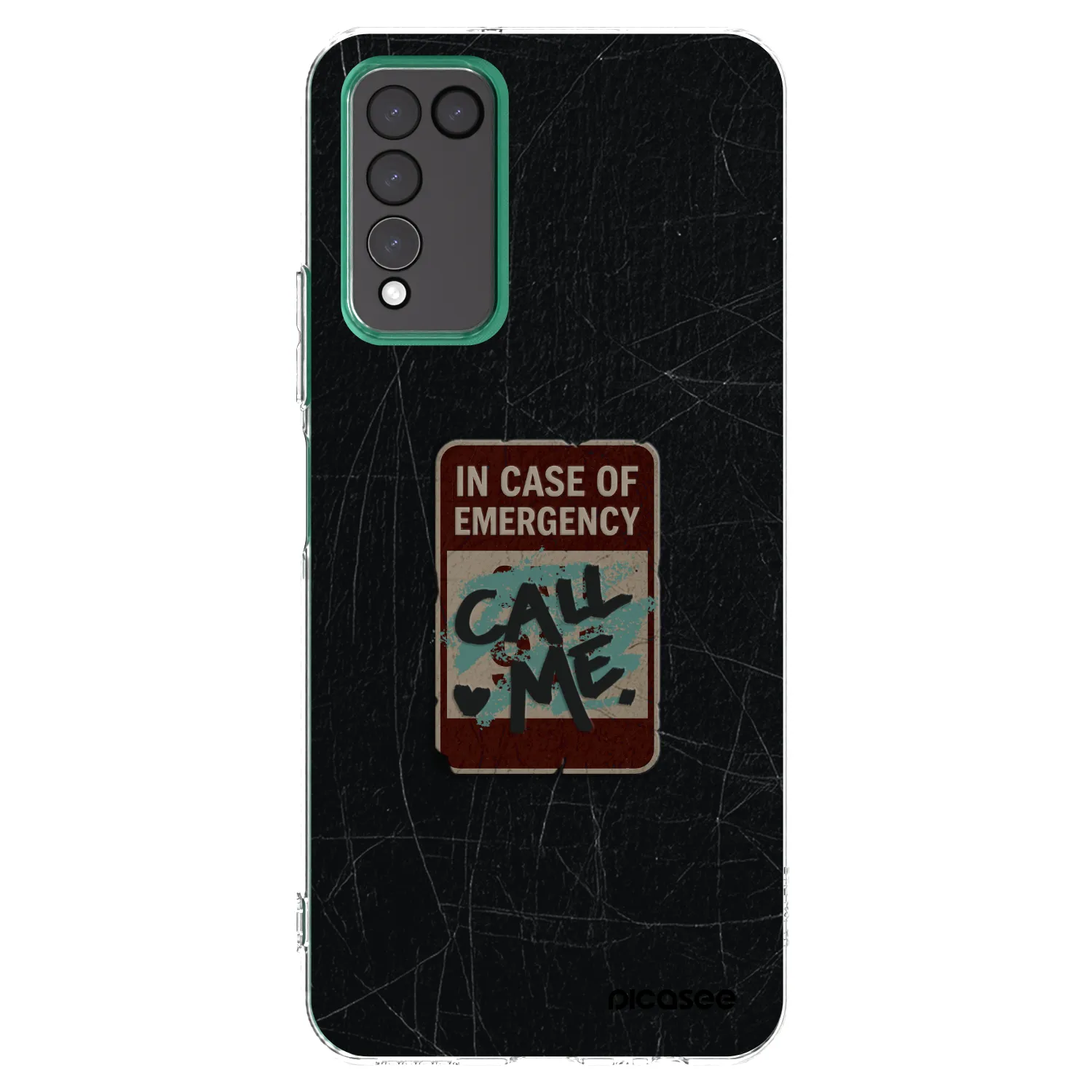 Picasee silikonski prozorni ovitek za Honor 10X Lite - EMERGENCY