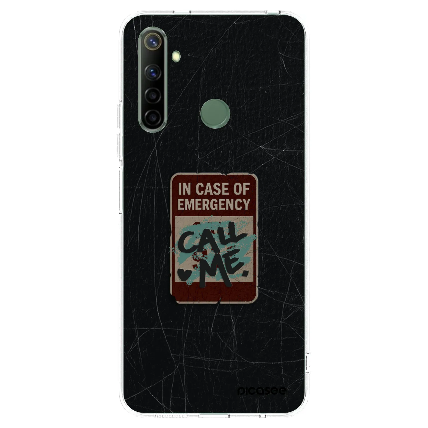 Picasee silikonski prozorni ovitek za Realme 6i - EMERGENCY