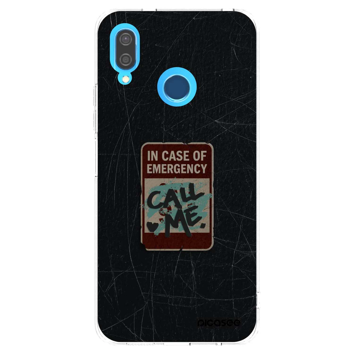Picasee silikonski prozorni ovitek za Huawei P20 Lite - EMERGENCY