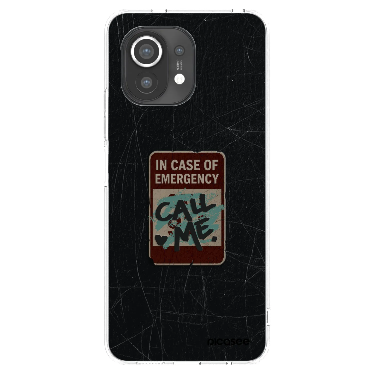 Picasee silikonski prozorni ovitek za Xiaomi Mi 11 - EMERGENCY