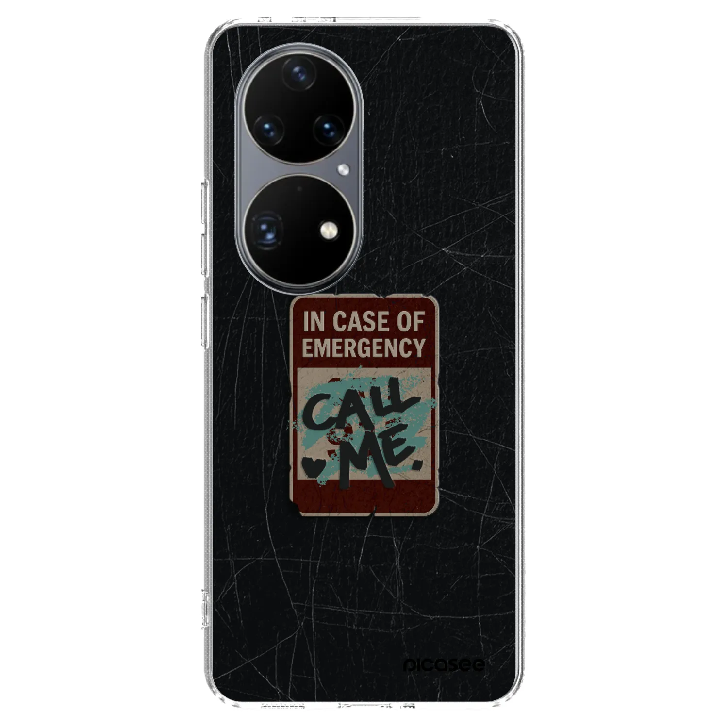 Picasee silikonski prozorni ovitek za Huawei P50 - EMERGENCY