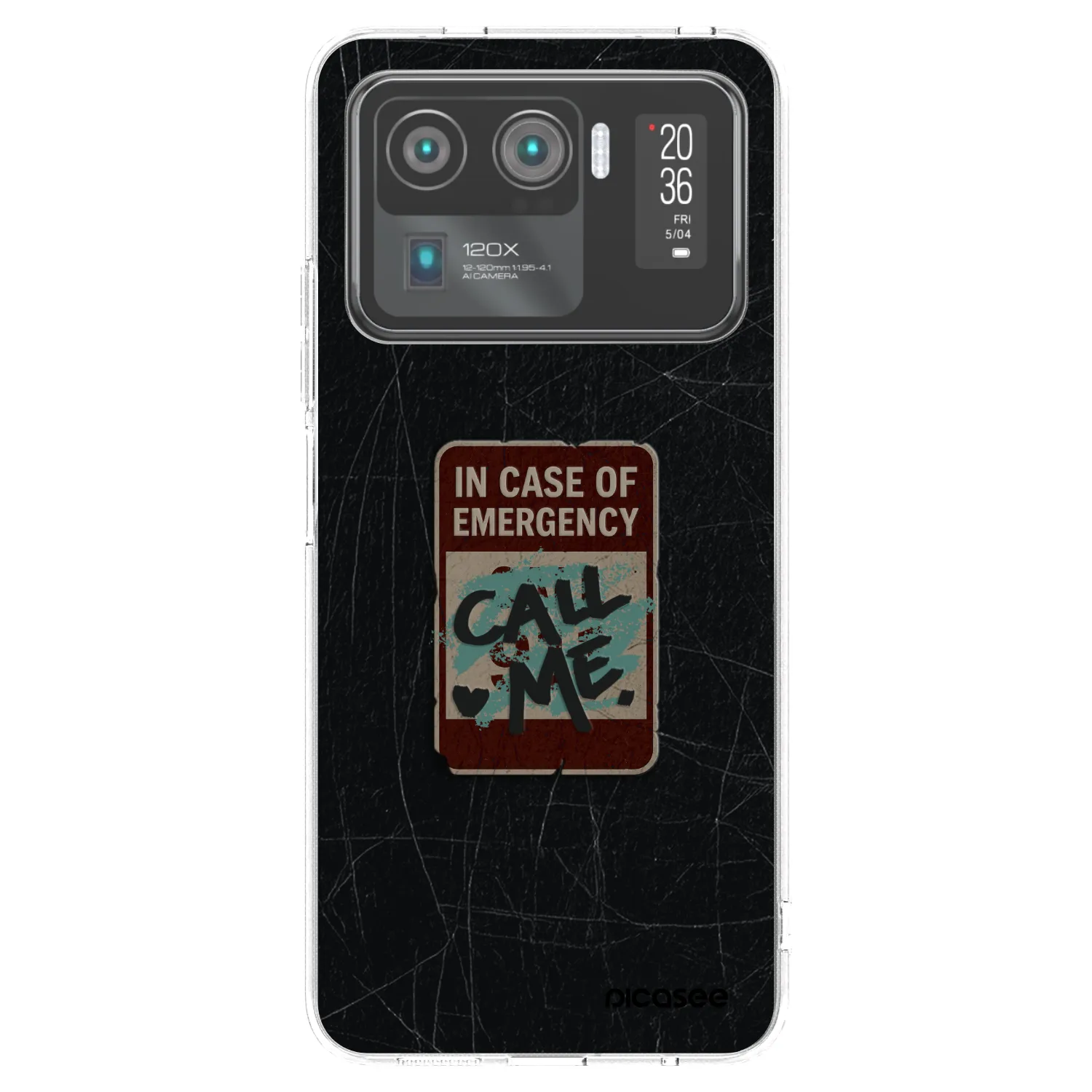 Picasee silikonski prozorni ovitek za Xiaomi Mi 11 Ultra - EMERGENCY
