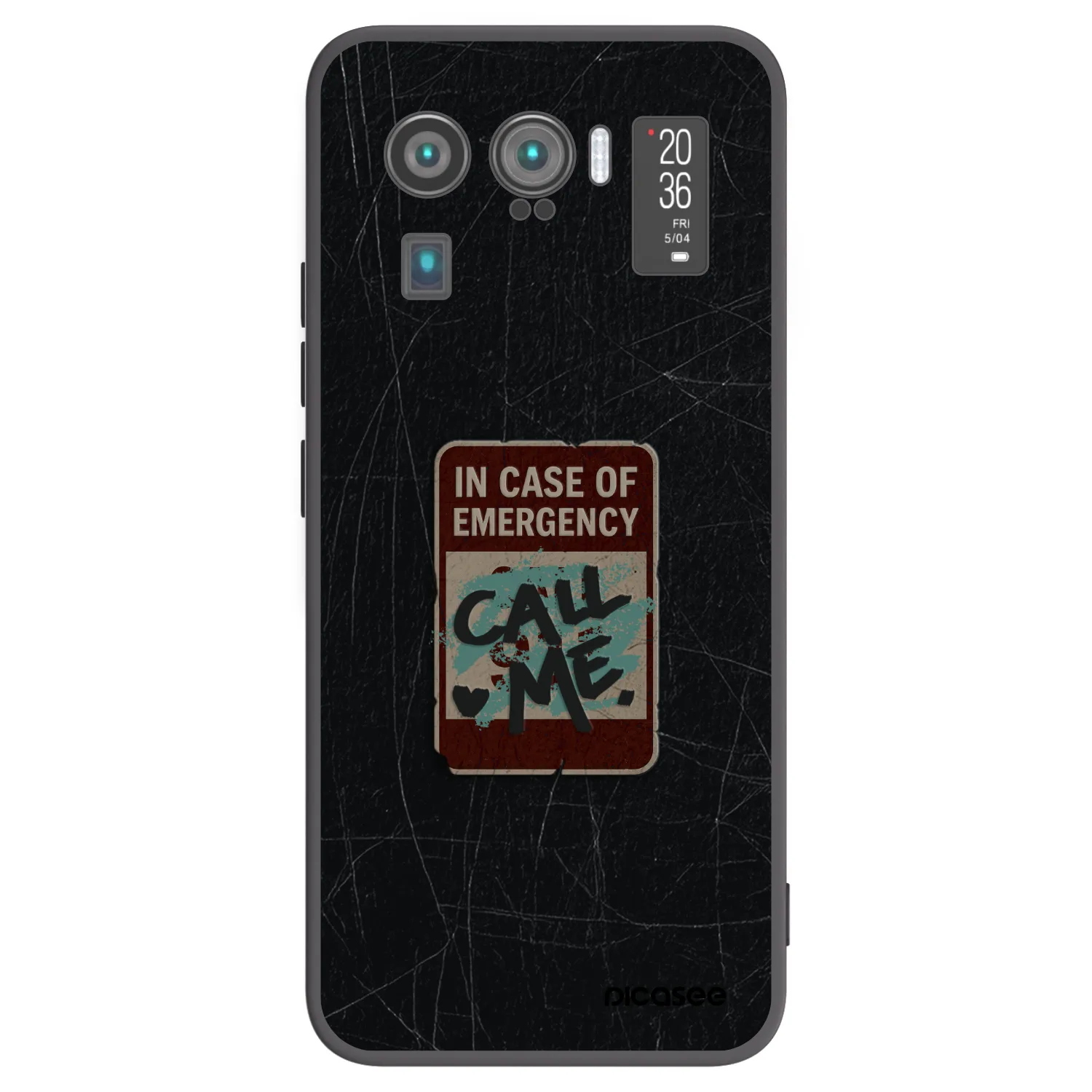 Picasee silikonski črni ovitek za Xiaomi Mi 11 Ultra - EMERGENCY
