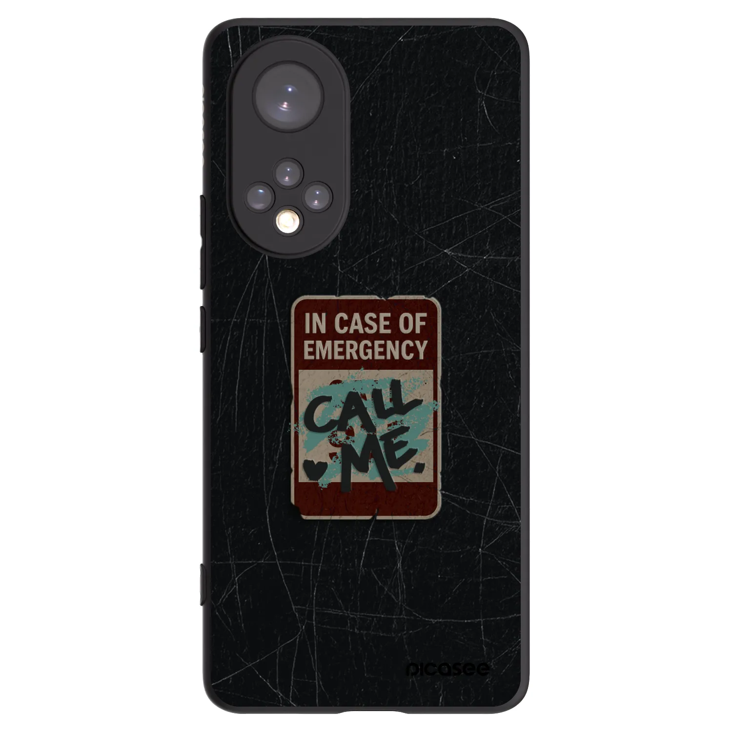 Picasee silikonski črni ovitek za Huawei Nova 9 - EMERGENCY