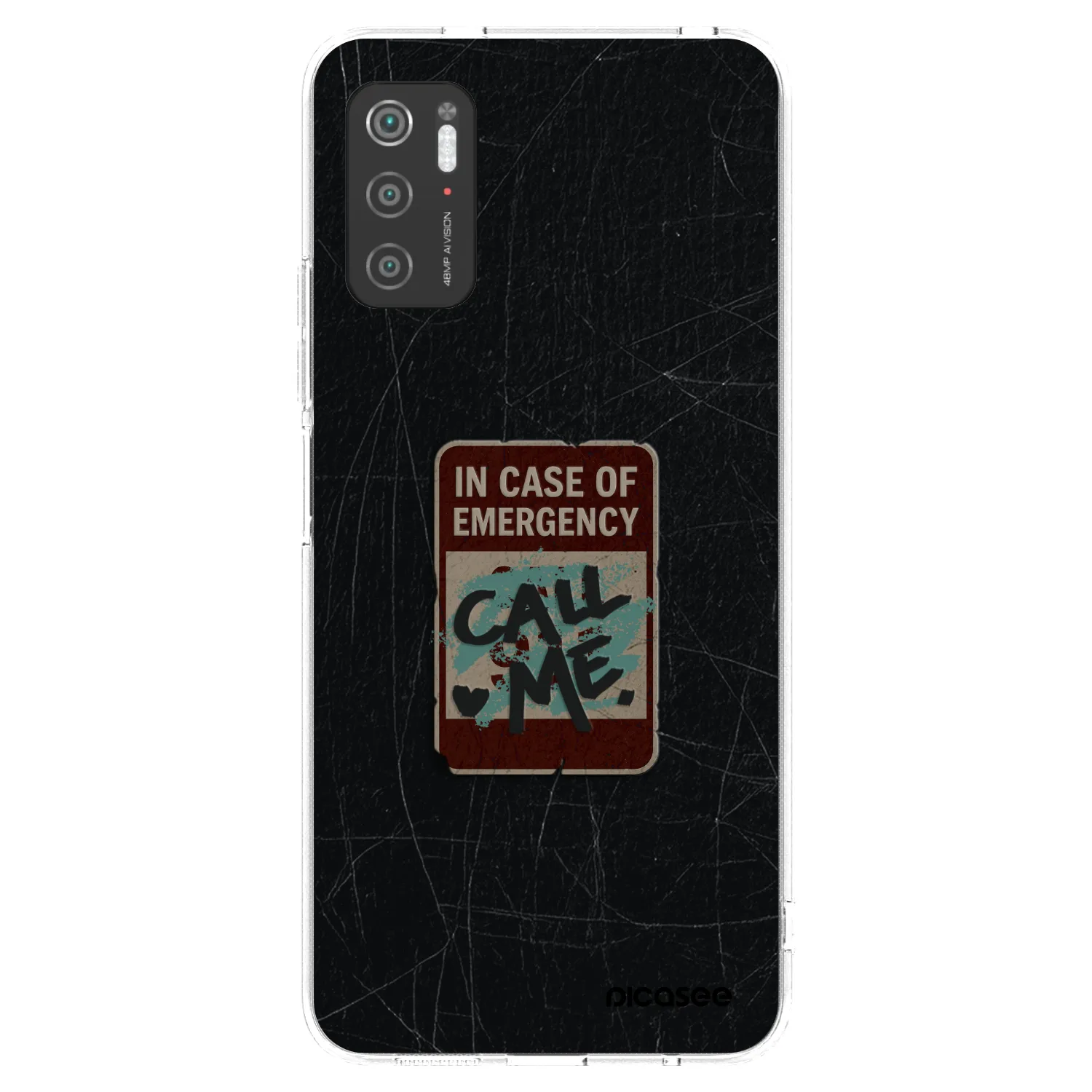 Picasee silikonski prozorni ovitek za Xiaomi Poco M3 Pro 5G - EMERGENCY