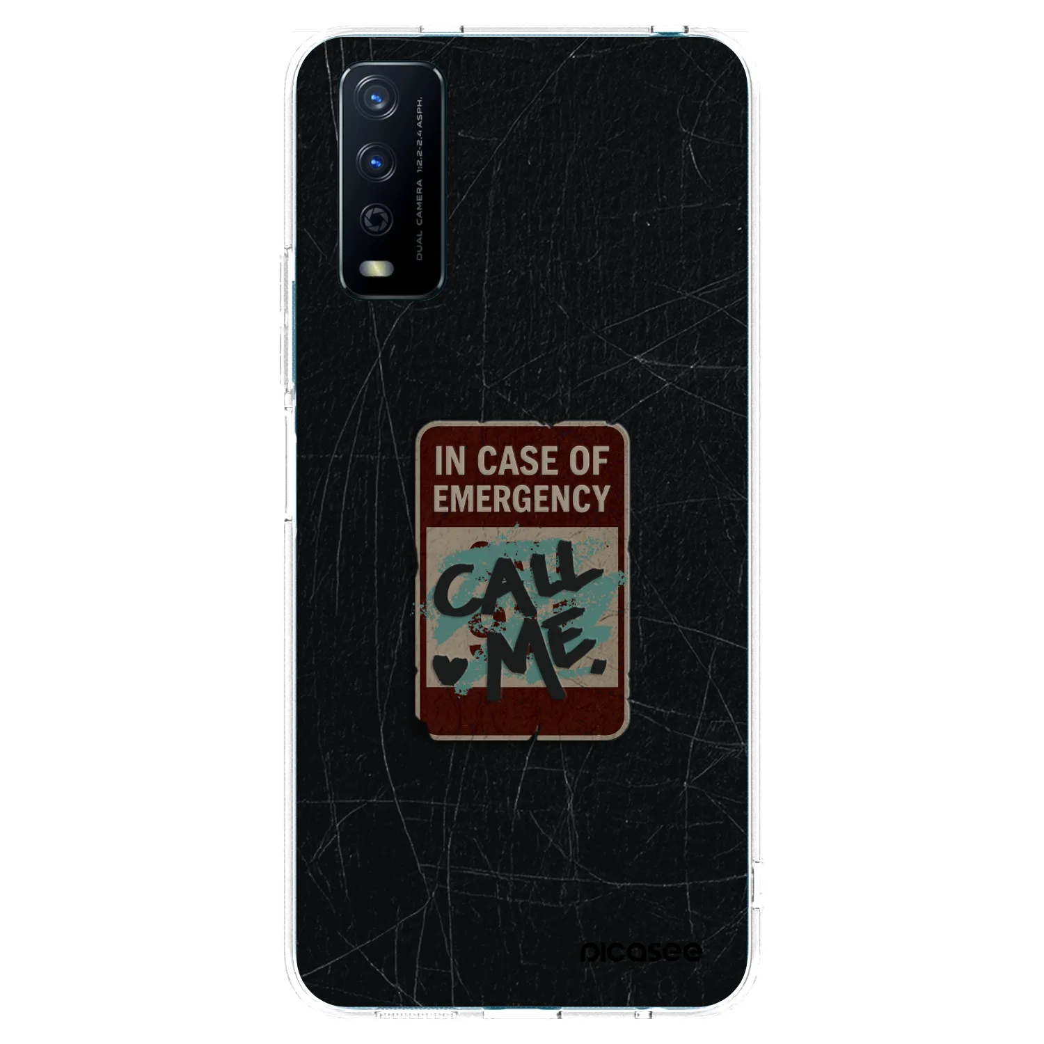 Picasee silikonski prozorni ovitek za Vivo Y11s - EMERGENCY