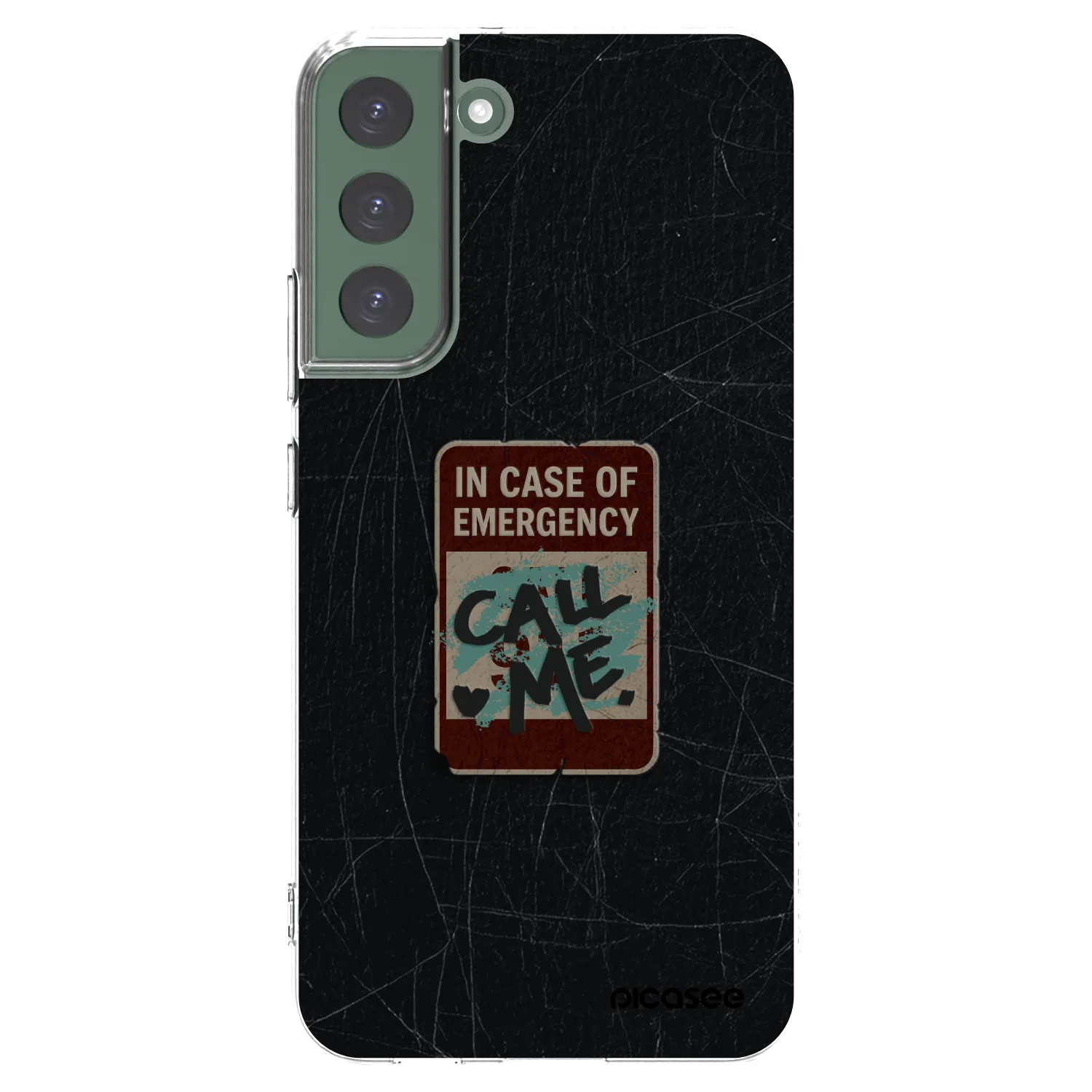 Picasee silikonski prozorni ovitek za Samsung Galaxy S22+ 5G - EMERGENCY