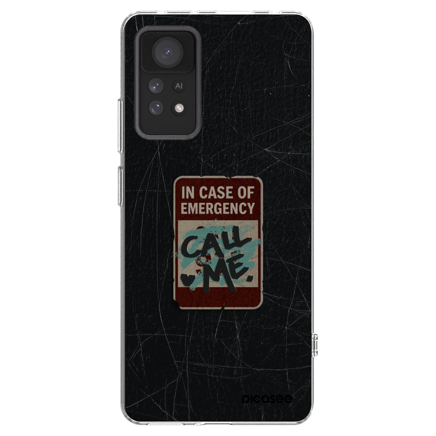 Picasee silikonski prozorni ovitek za Xiaomi Redmi Note 11 Pro 5G - EMERGENCY