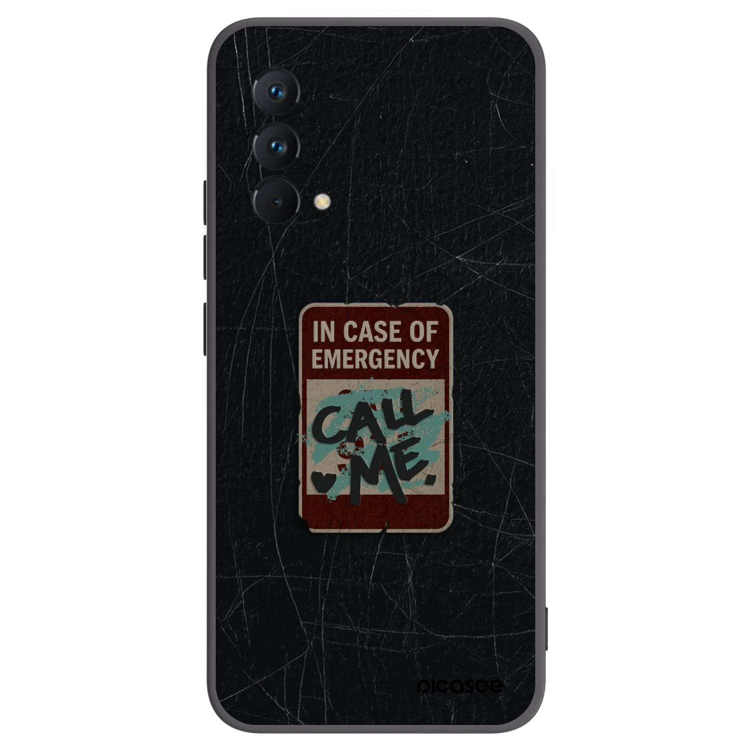 Picasee silikonski črni ovitek za Realme GT Master Edition 5G - EMERGENCY