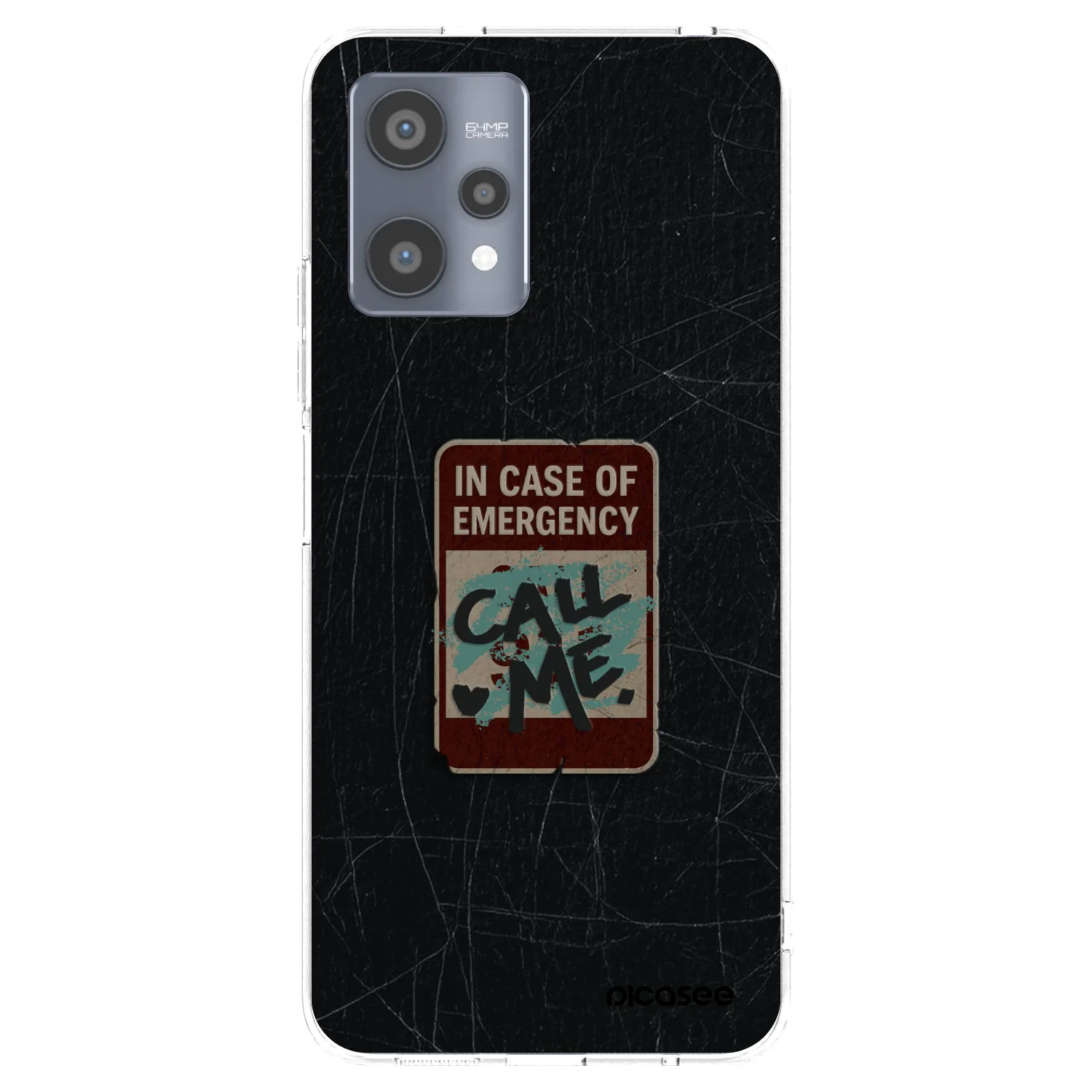 Picasee silikonski prozorni ovitek za Realme 9 Pro 5G - EMERGENCY
