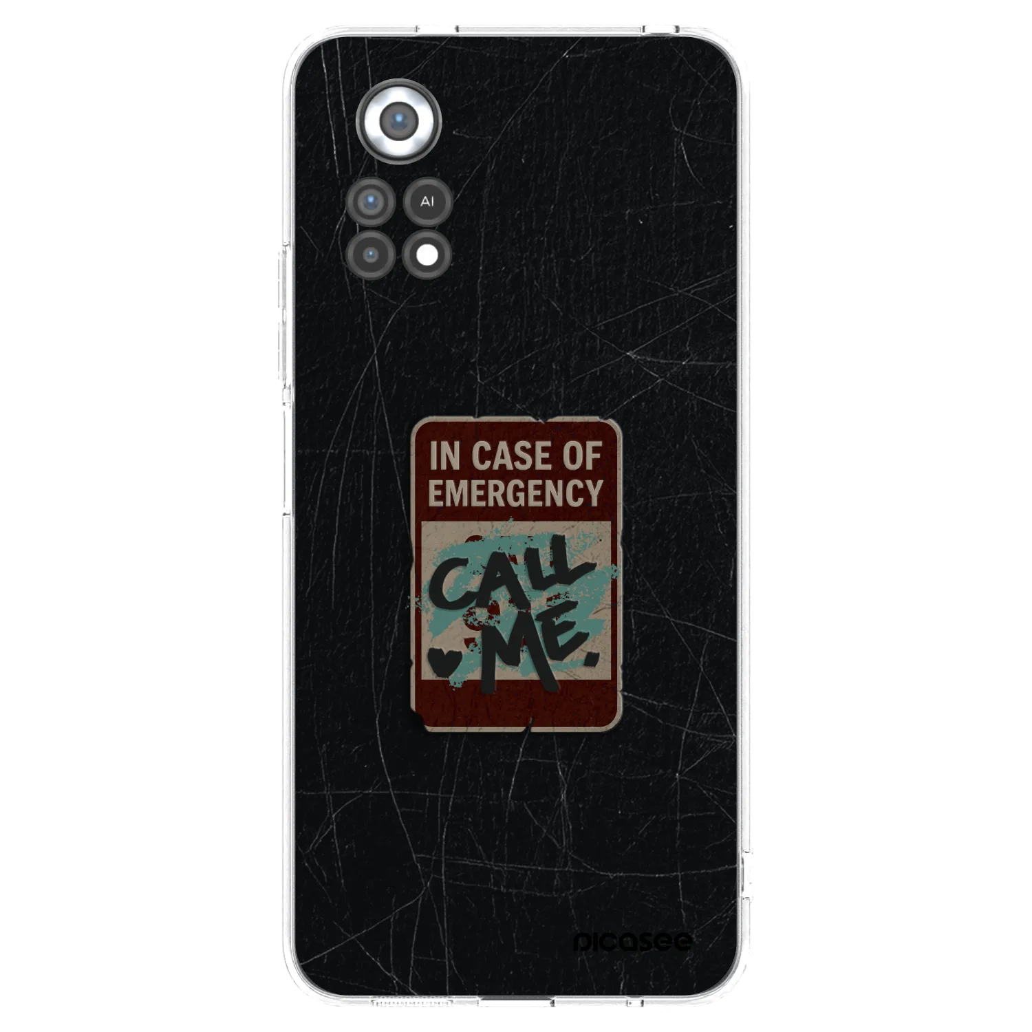 Picasee silikonski prozorni ovitek za Xiaomi Poco X4 Pro 5G - EMERGENCY