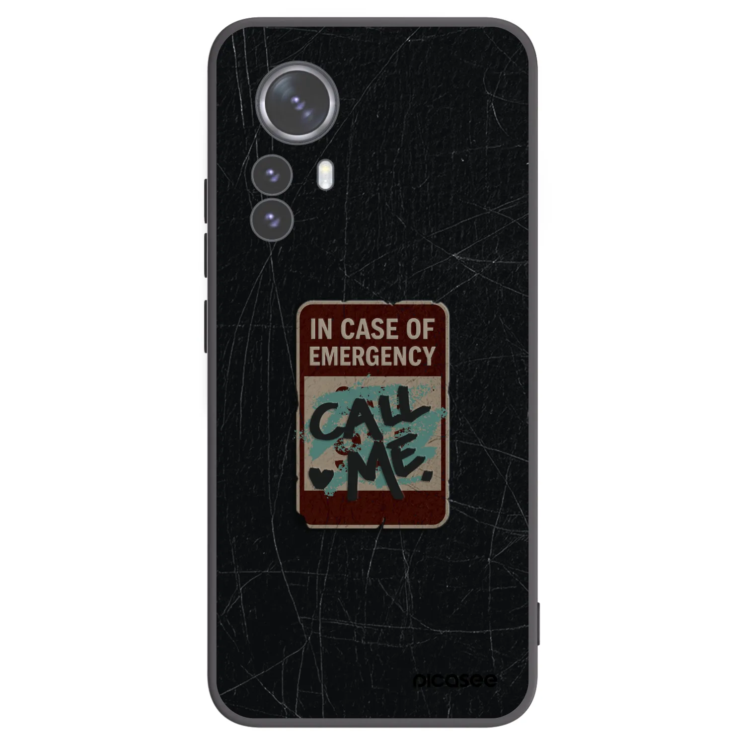 Picasee silikonski črni ovitek za Xiaomi 12 Pro - EMERGENCY