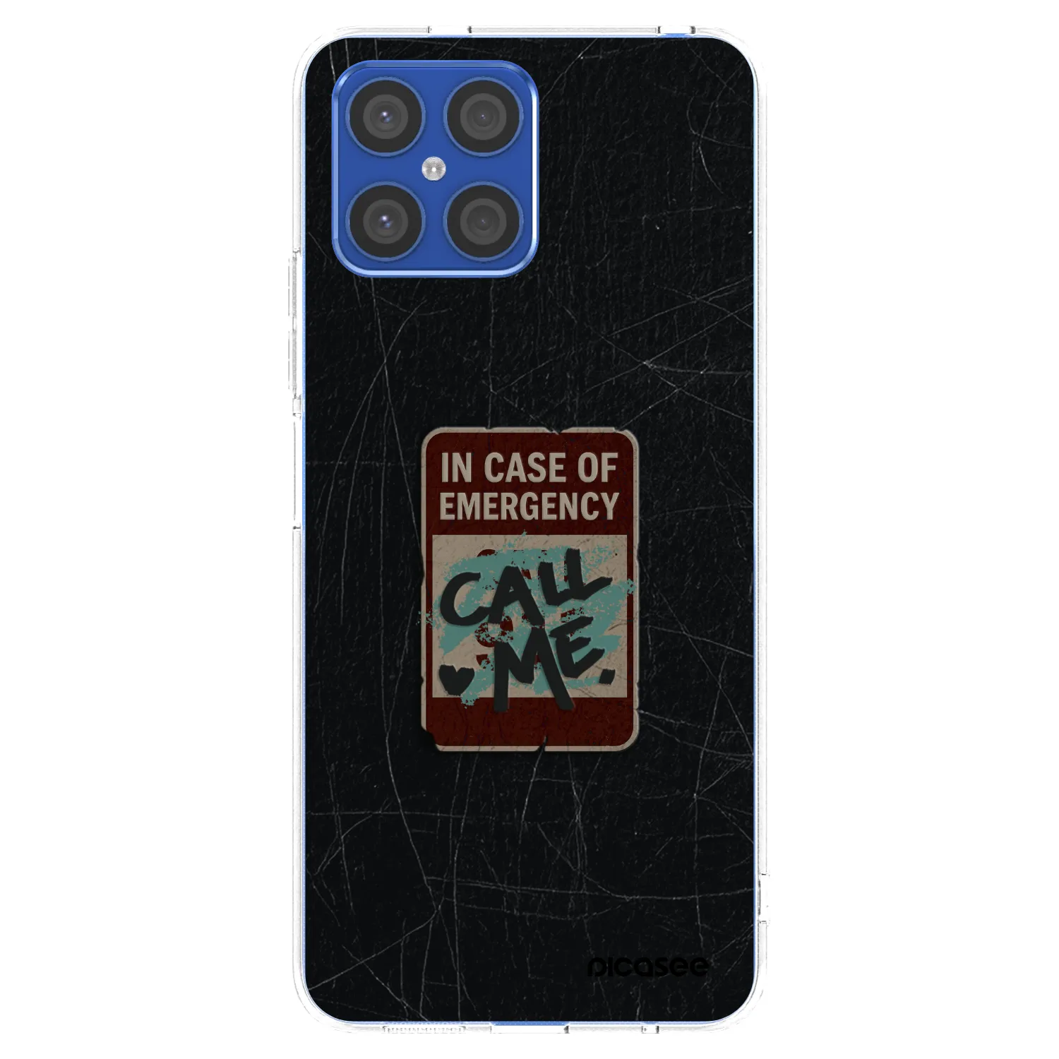 Picasee silikonski prozorni ovitek za Honor X8 4G - EMERGENCY