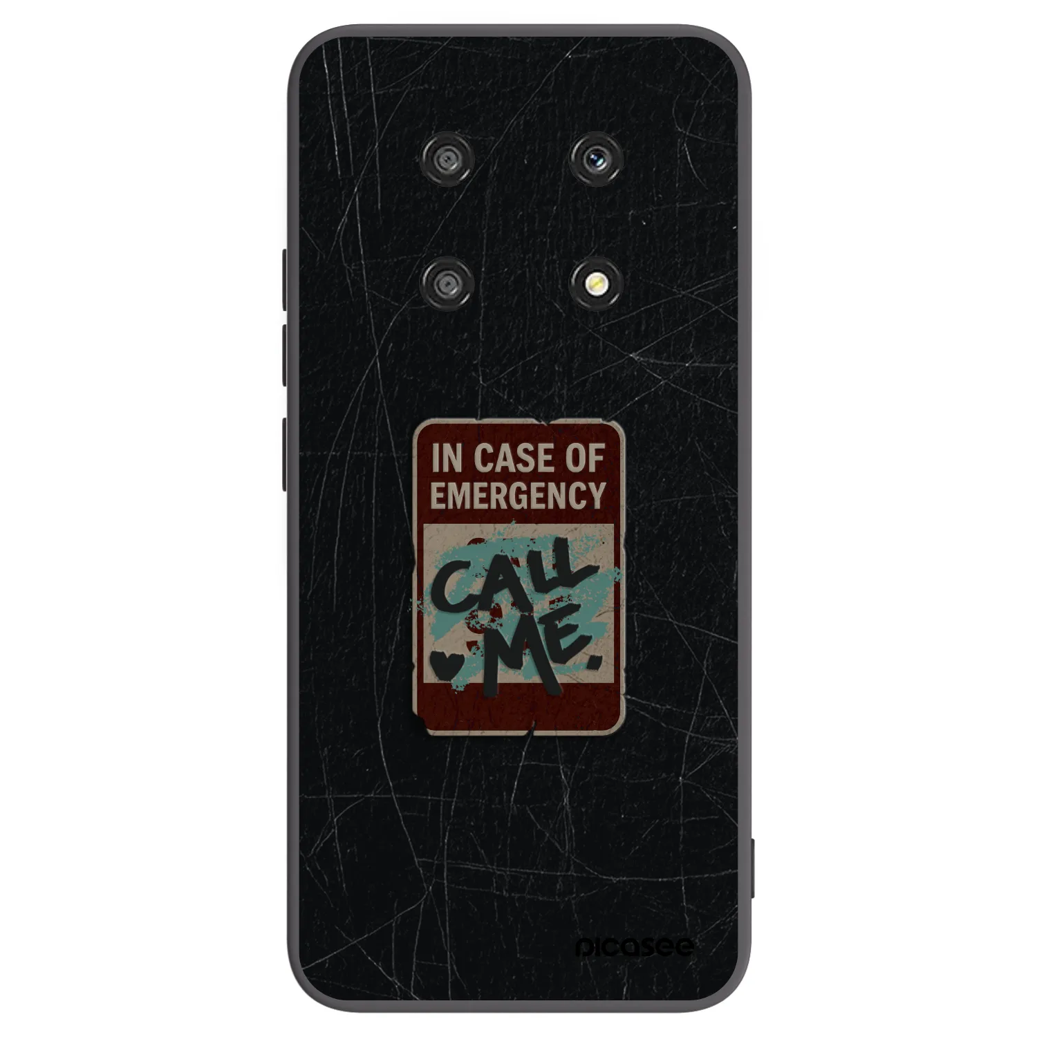 Picasee silikonski črni ovitek za Honor Magic4 Lite 5G - EMERGENCY