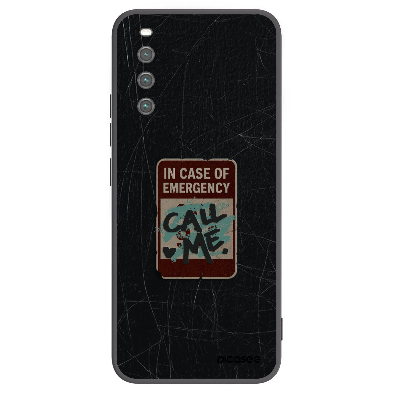 Picasee silikonski črni ovitek za Sony Xperia 10 IV 5G - EMERGENCY