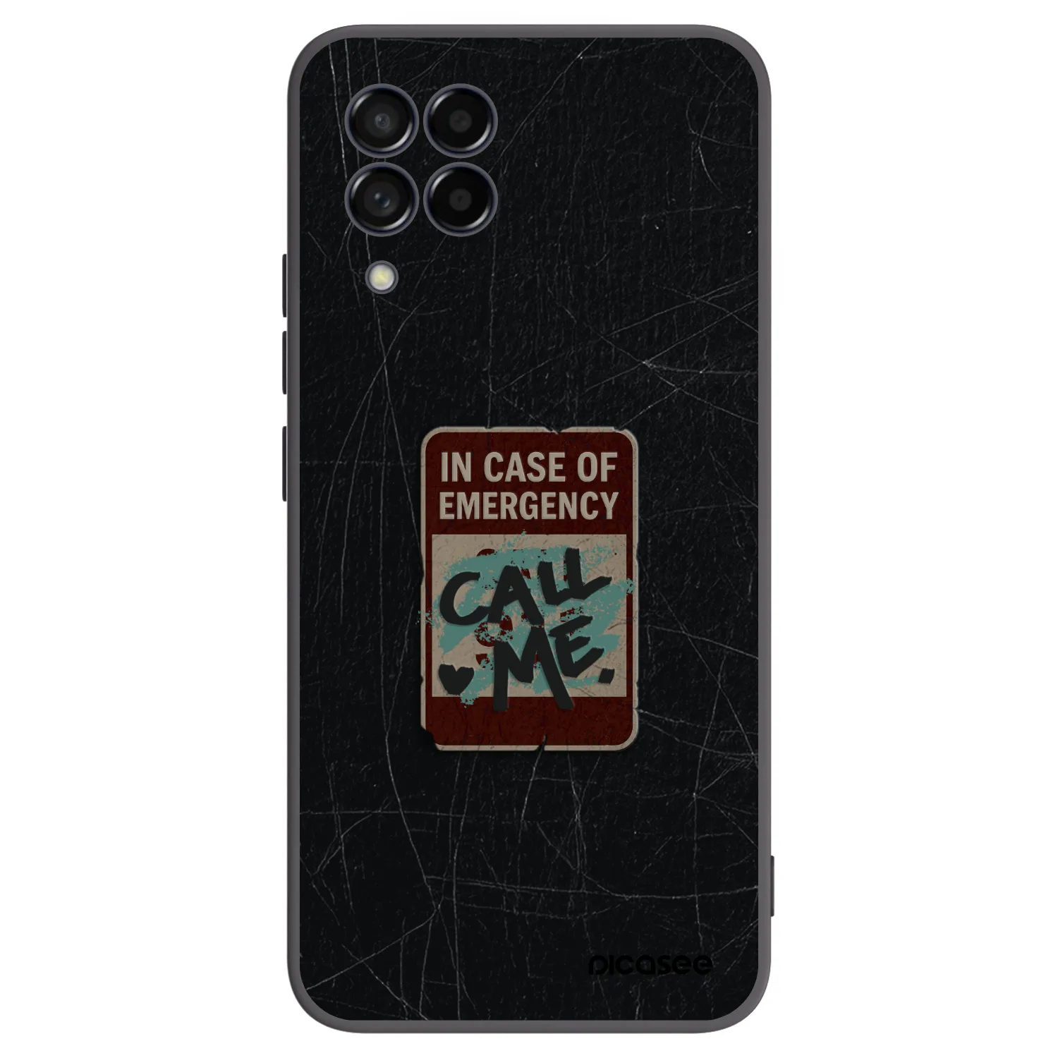 Picasee silikonski črni ovitek za Samsung Galaxy M53 5G - EMERGENCY