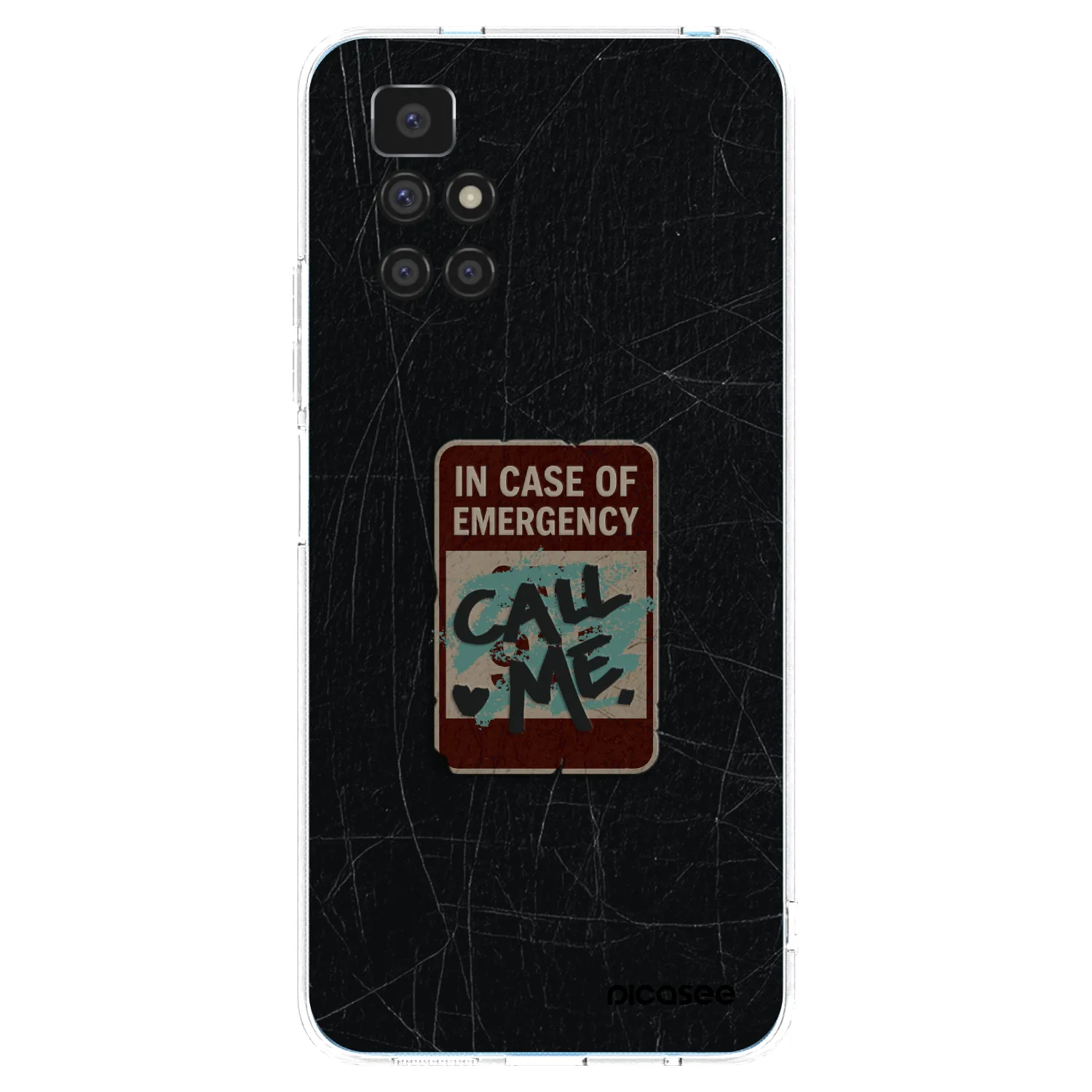 Picasee silikonski prozorni ovitek za Xiaomi Redmi 10 (2022) - EMERGENCY