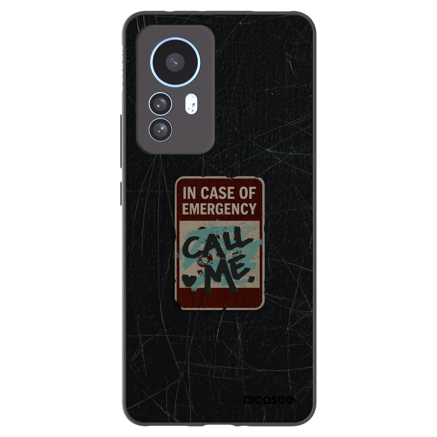 Picasee silikonski črni ovitek za Xiaomi 12T - EMERGENCY