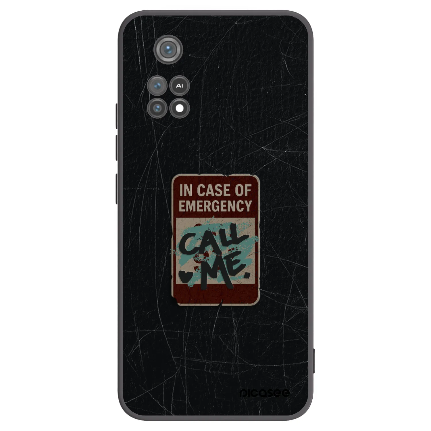 Picasee silikonski črni ovitek za Xiaomi Poco M4 Pro - EMERGENCY