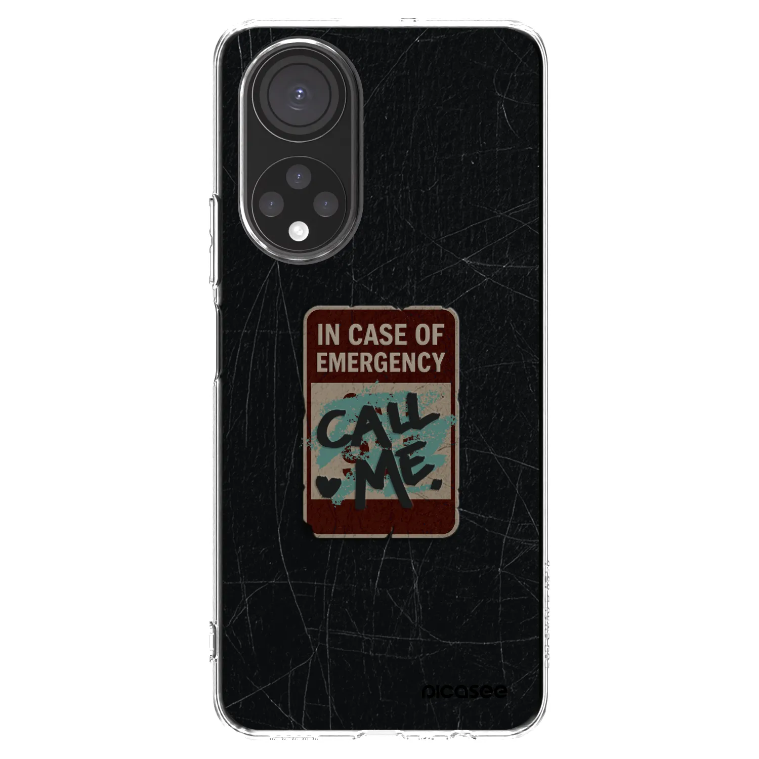 Picasee silikonski prozorni ovitek za Honor X7 - EMERGENCY