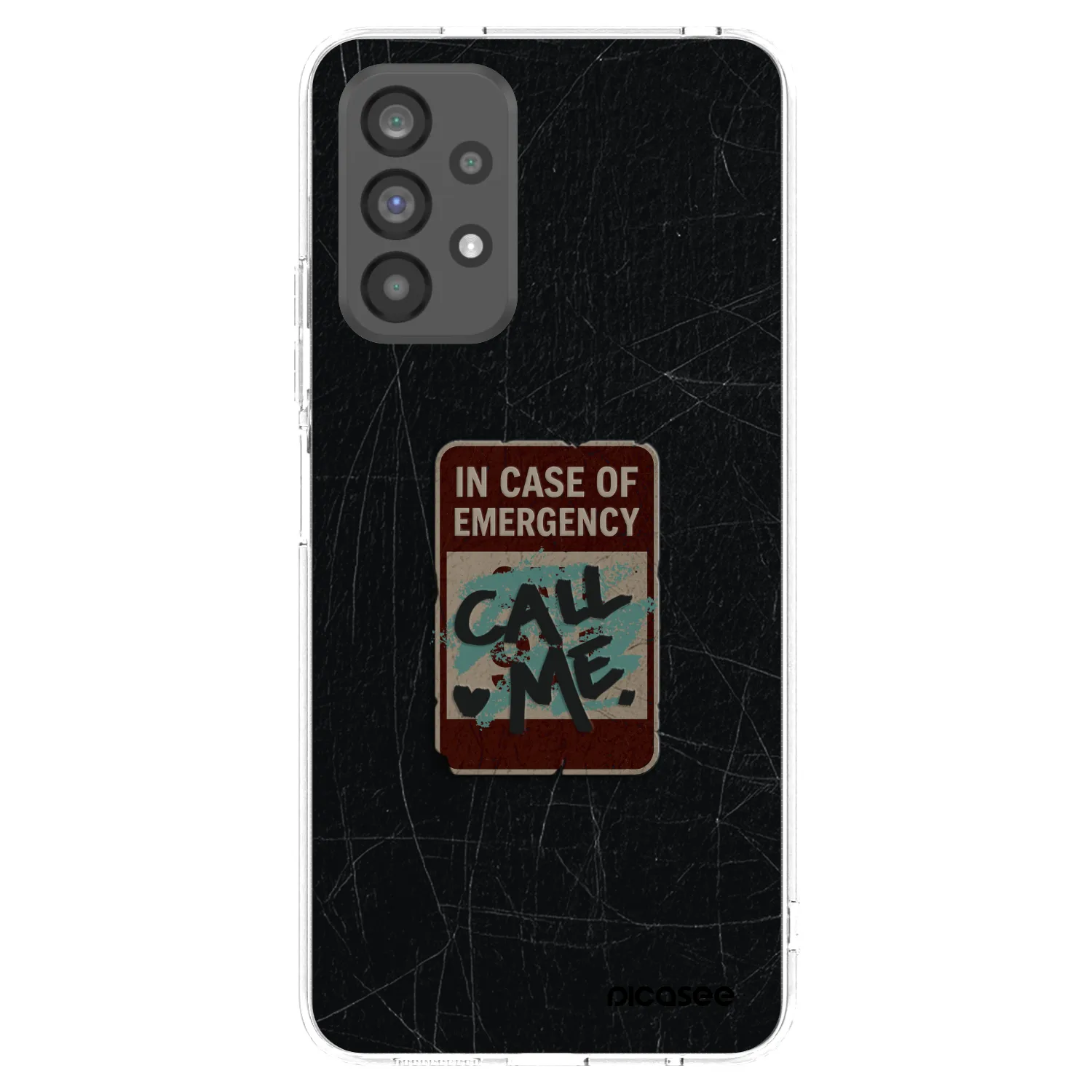 Picasee silikonski prozorni ovitek za Samsung Galaxy A73 5G - EMERGENCY