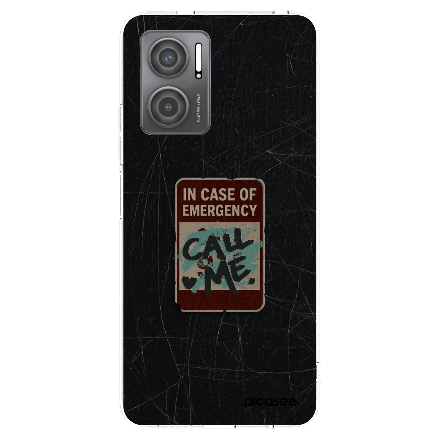 Picasee silikonski prozorni ovitek za Xiaomi Redmi 10 5G - EMERGENCY