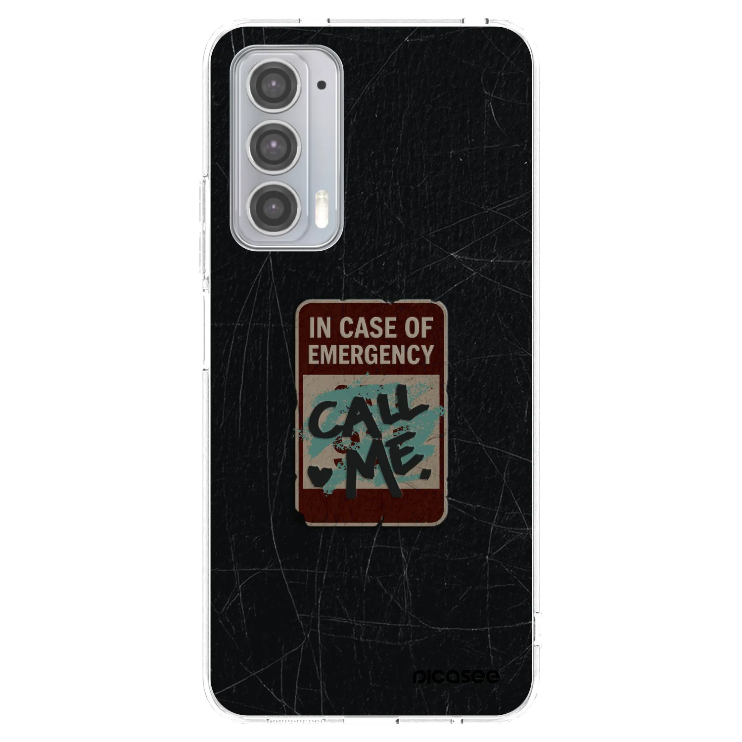 Picasee silikonski prozorni ovitek za Motorola Edge 20 - EMERGENCY