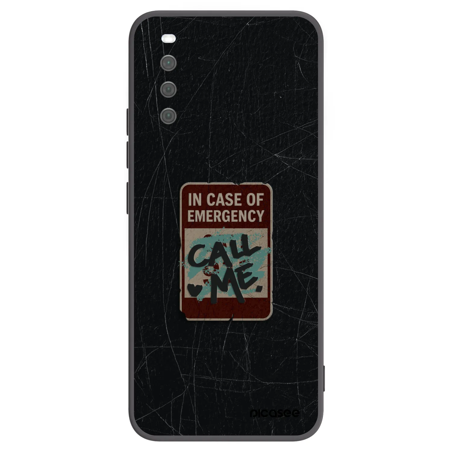 Picasee silikonski črni ovitek za Sony Xperia 10 III - EMERGENCY