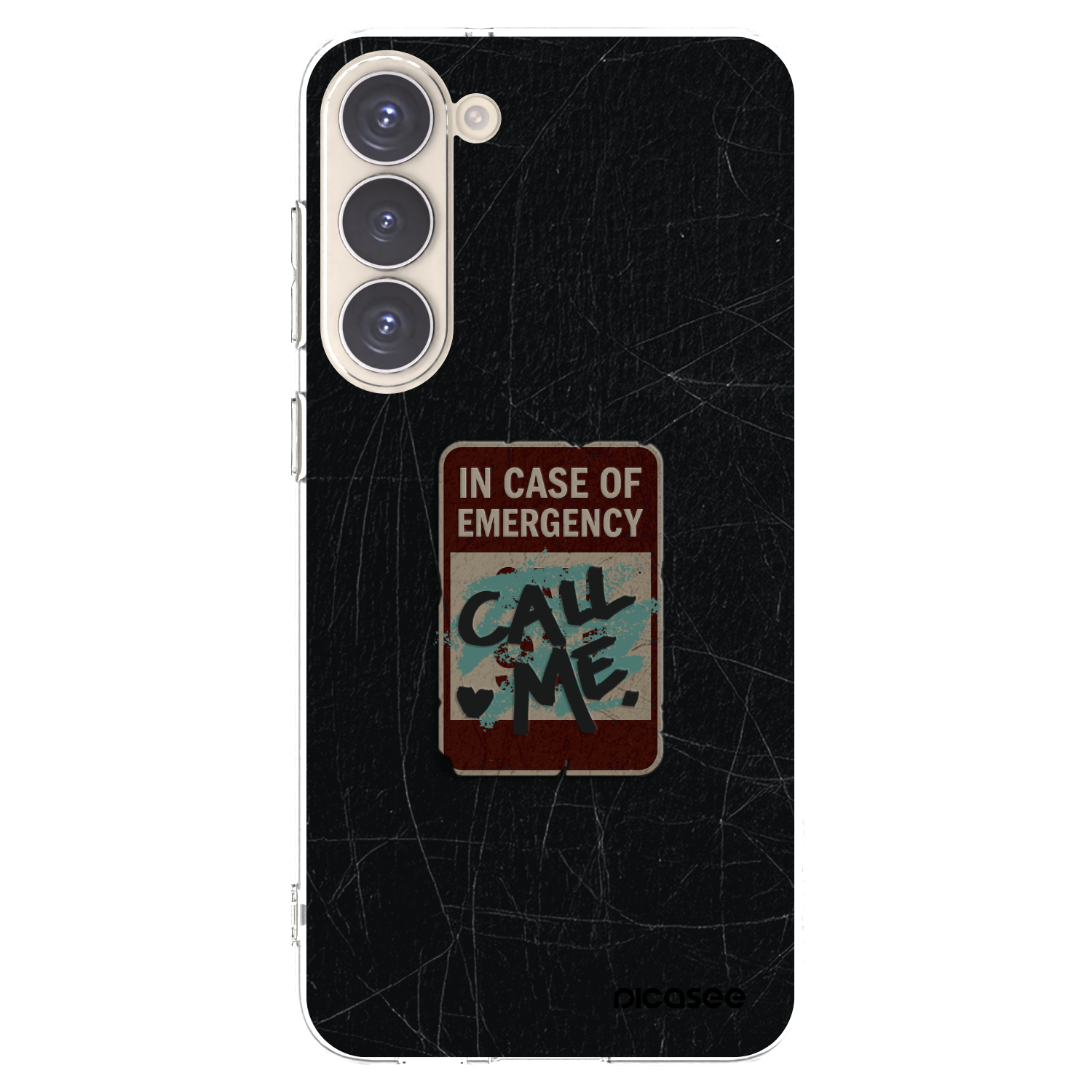 Picasee silikonski prozorni ovitek za Samsung Galaxy S23+ 5G - EMERGENCY