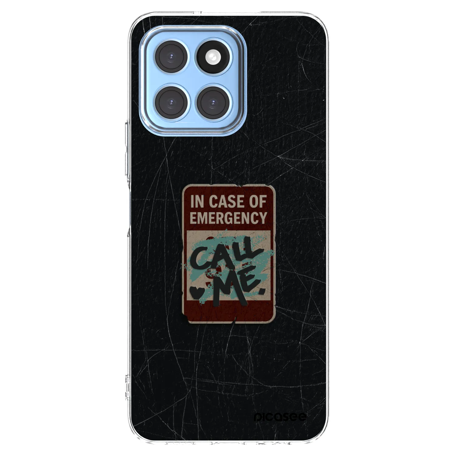 Picasee silikonski prozorni ovitek za Honor X8 5G - EMERGENCY