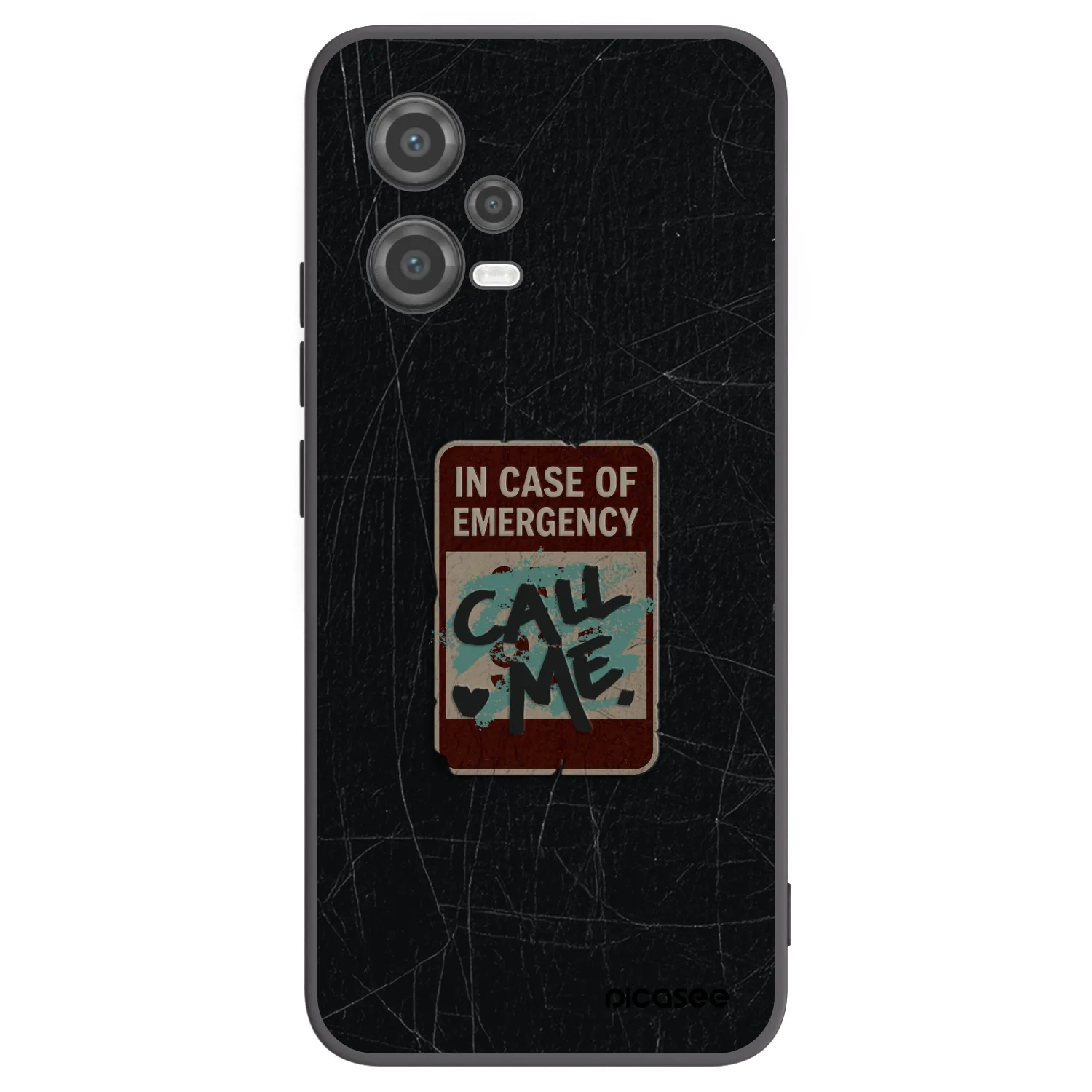 Picasee silikonski črni ovitek za Xiaomi Poco X5 - EMERGENCY