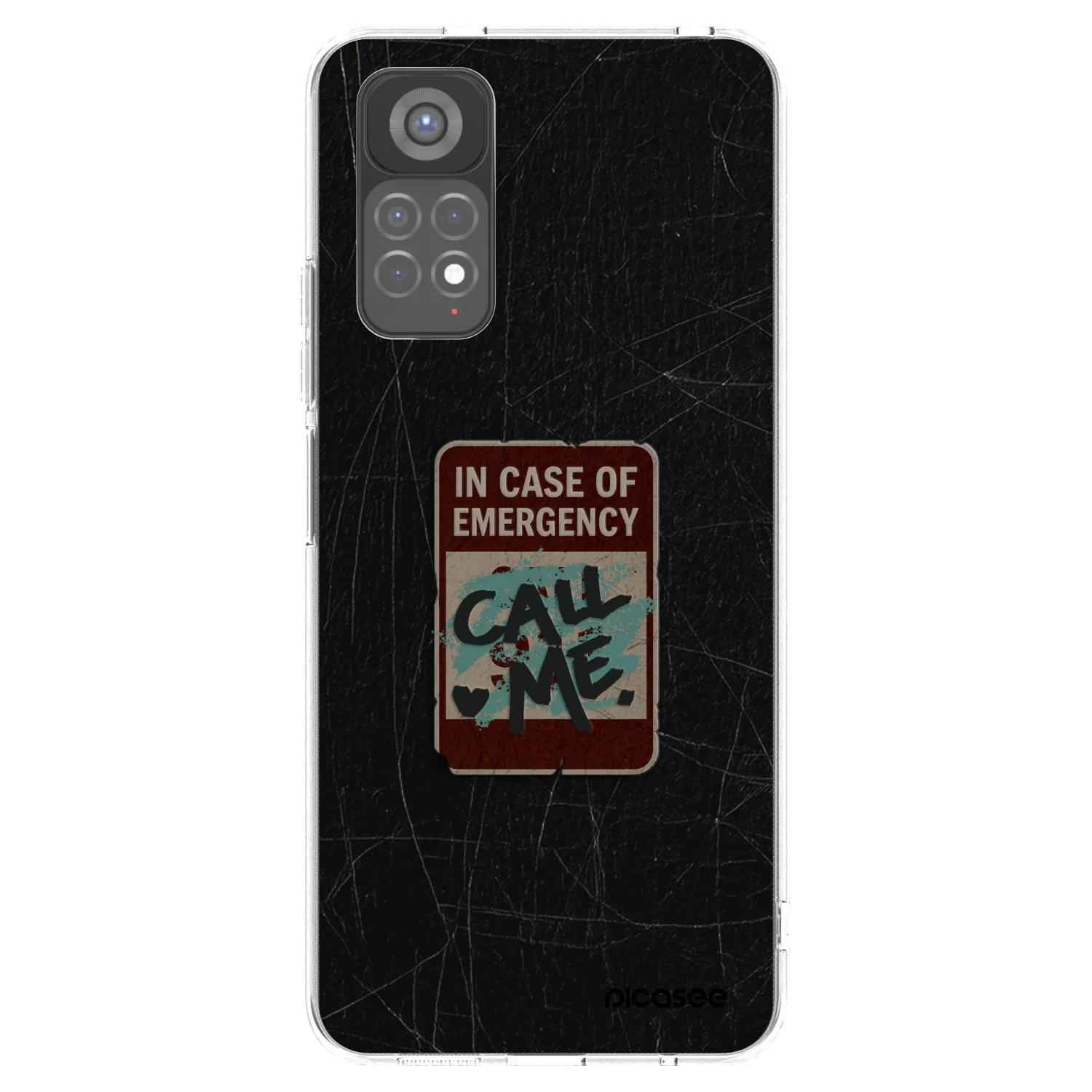 Picasee silikonski prozorni ovitek za Xiaomi Redmi Note 11S 5G - EMERGENCY