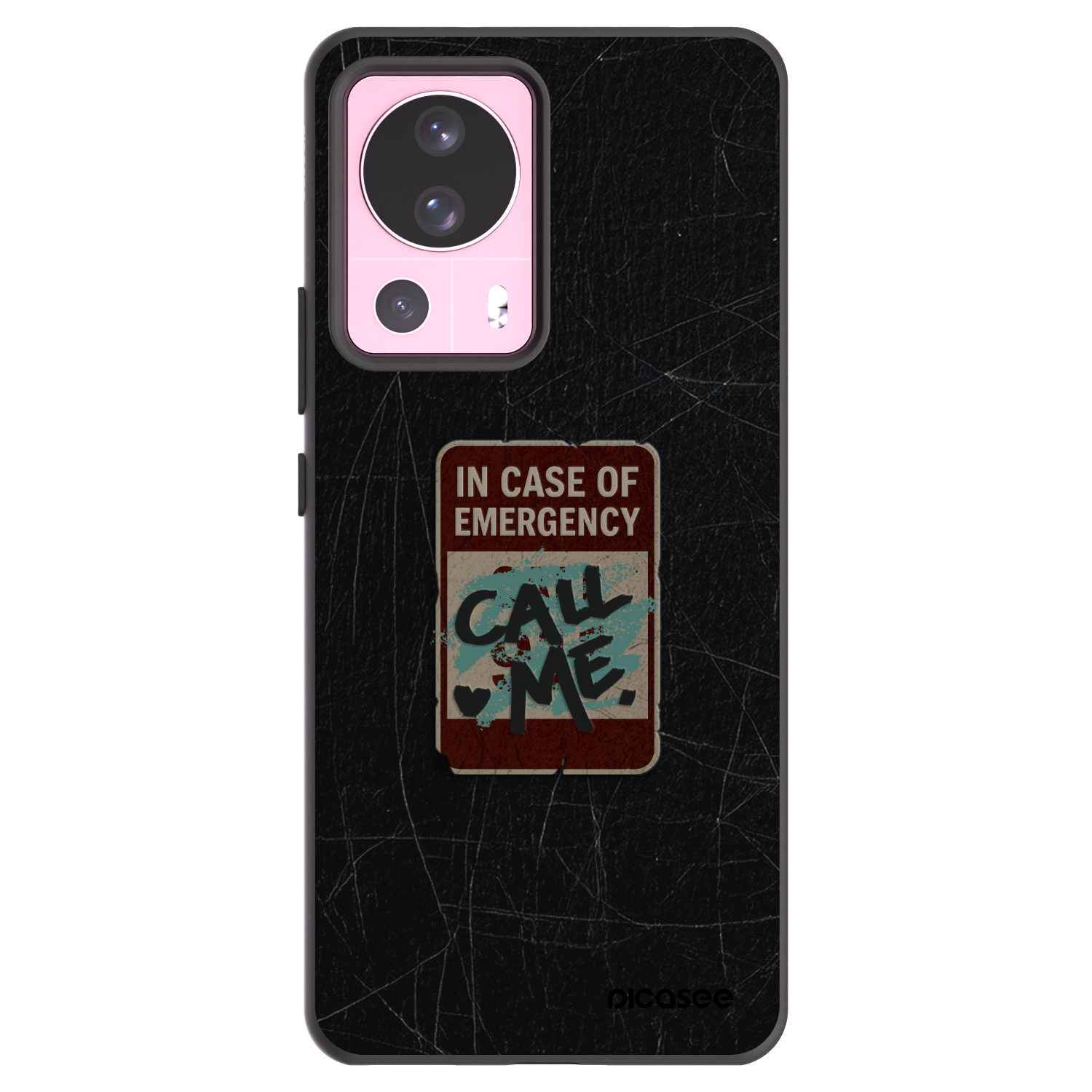 Picasee silikonski črni ovitek za Xiaomi 13 Lite - EMERGENCY