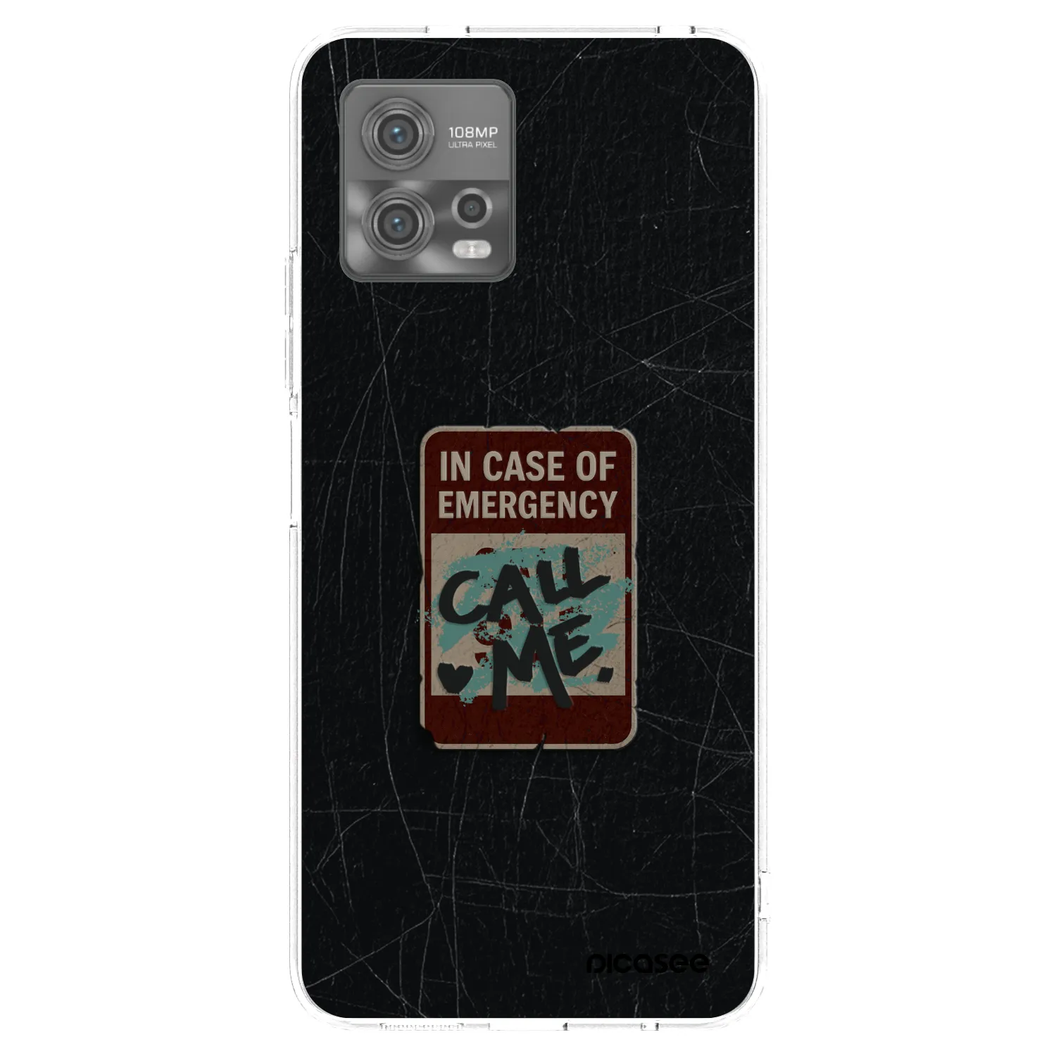 Picasee silikonski prozorni ovitek za Motorola Moto G72 - EMERGENCY