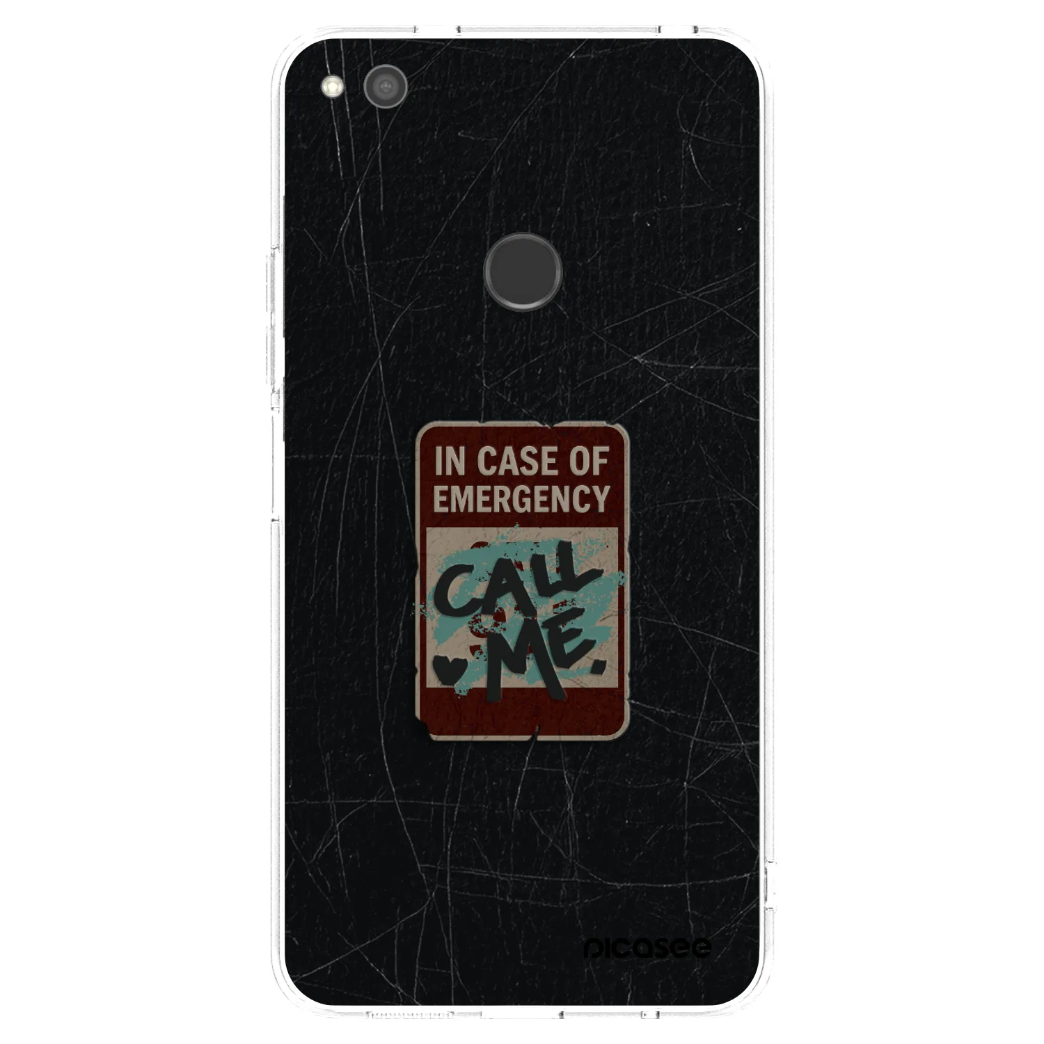 Picasee silikonski prozorni ovitek za Huawei P9 Lite 2017 - EMERGENCY