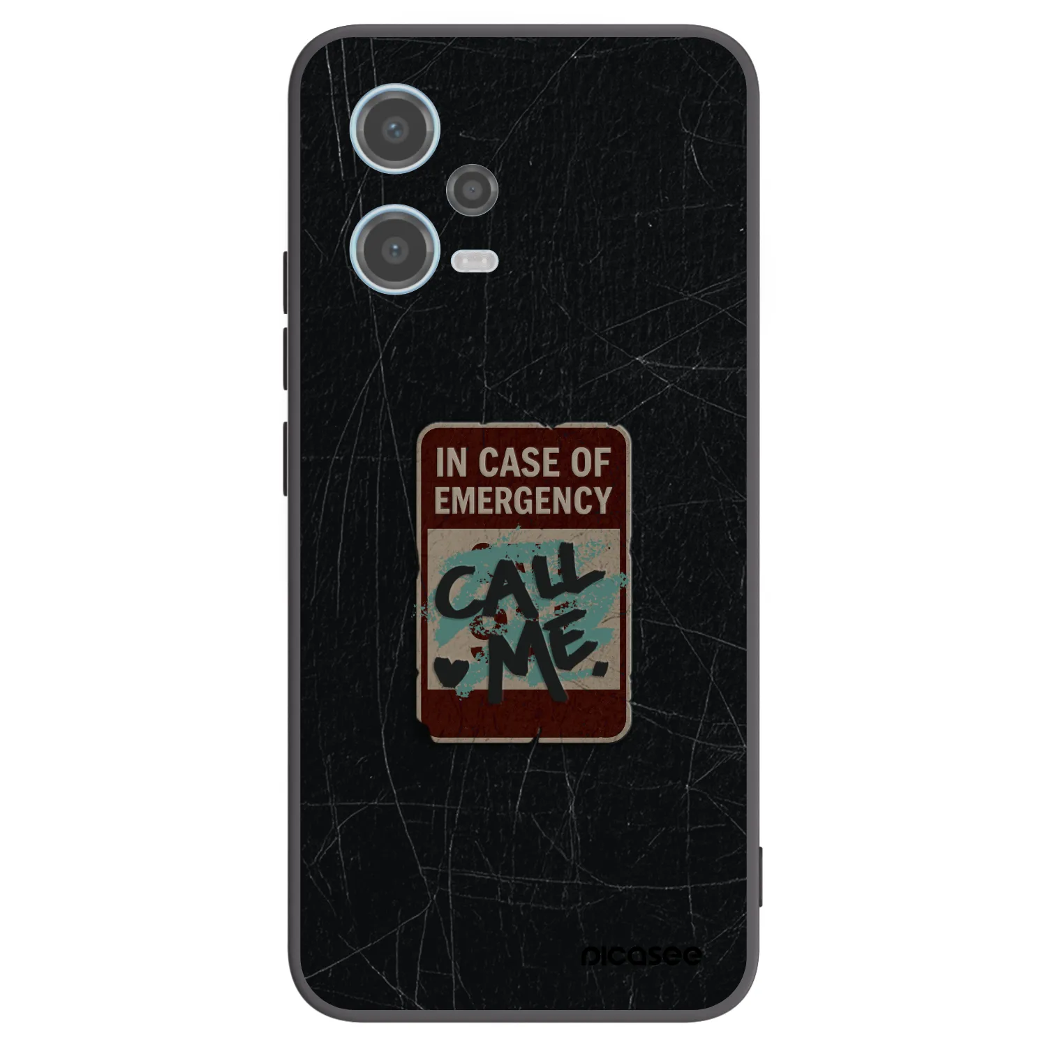 Picasee silikonski črni ovitek za Xiaomi Redmi Note 12 5G - EMERGENCY