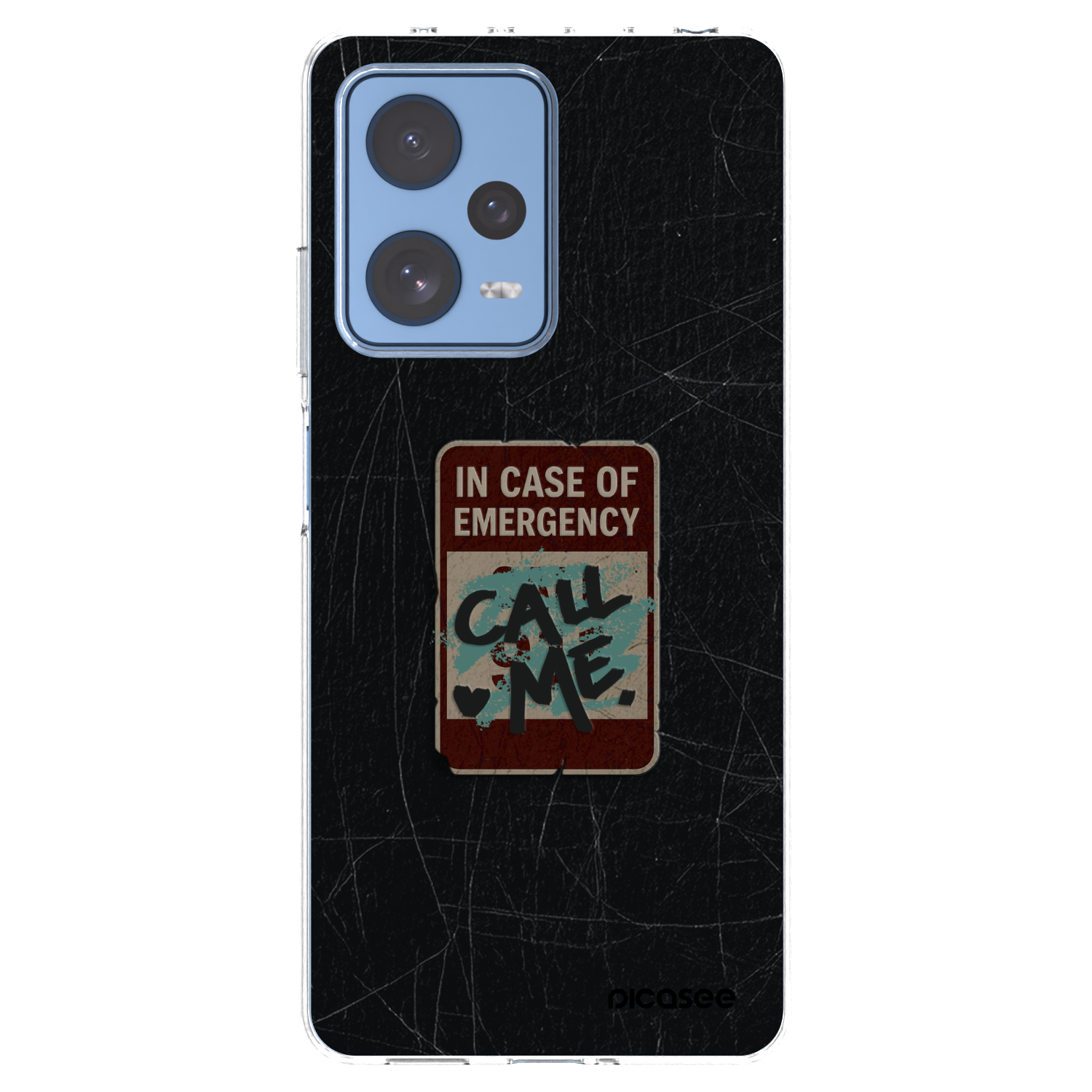 Picasee silikonski prozorni ovitek za Xiaomi Redmi Note 12 Pro 5G - EMERGENCY