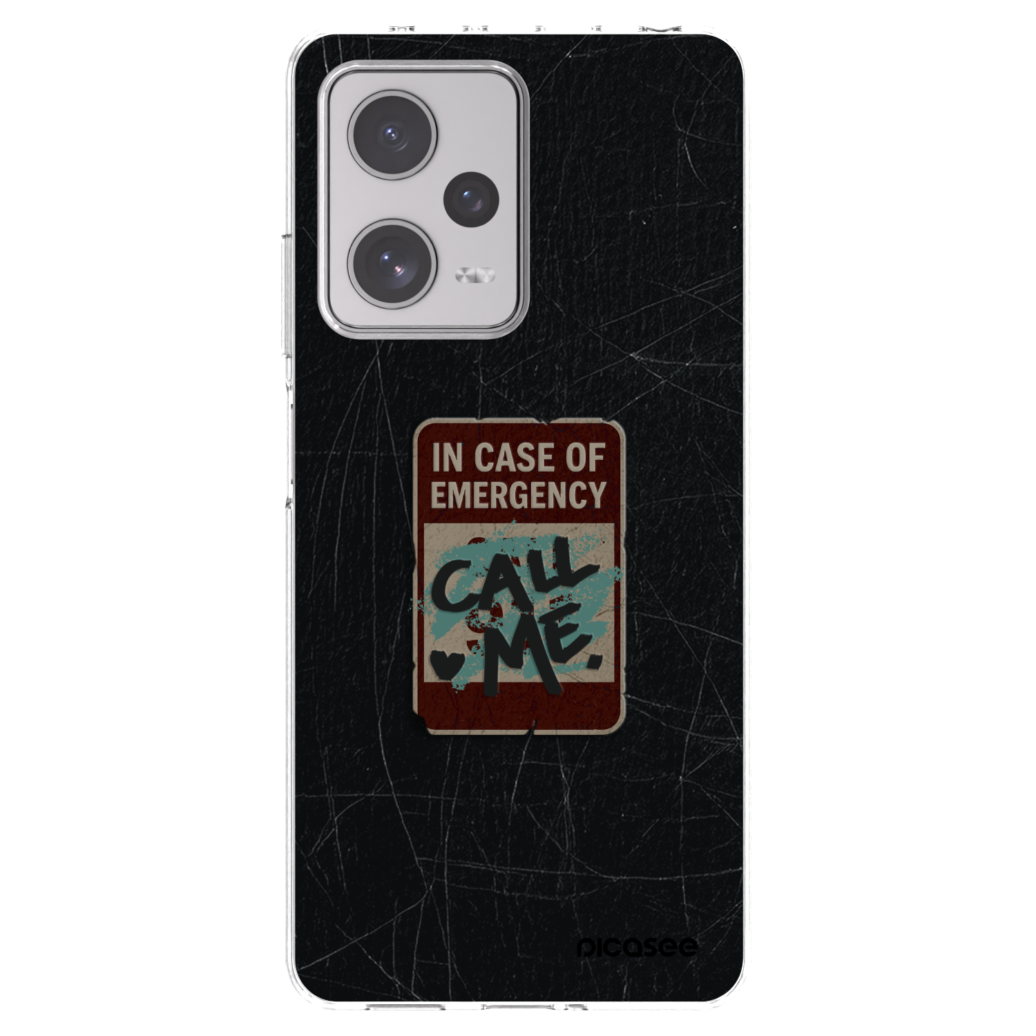 Picasee silikonski prozorni ovitek za Xiaomi Redmi Note 12 Pro+ 5G - EMERGENCY