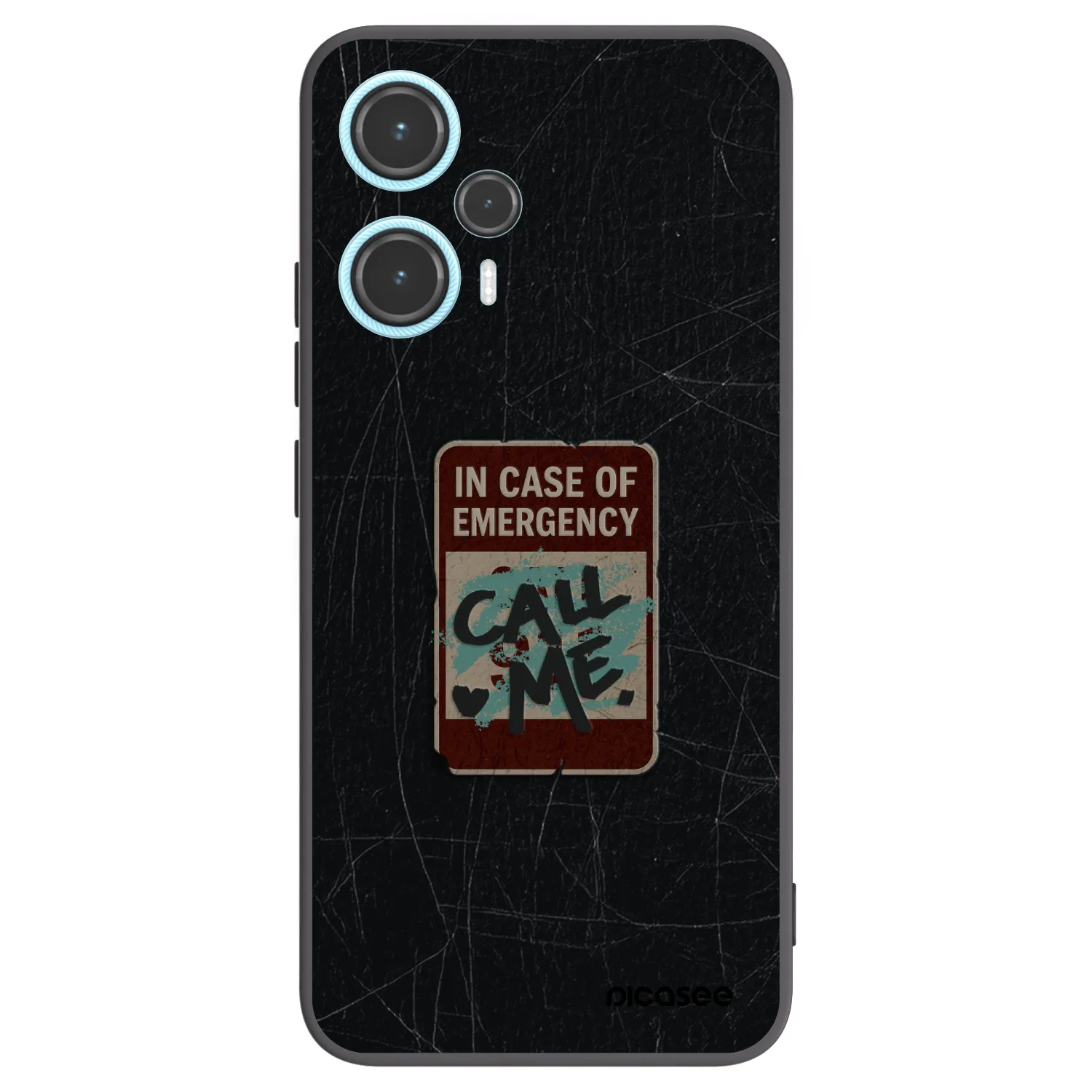 Picasee silikonski črni ovitek za Xiaomi Poco F5 - EMERGENCY