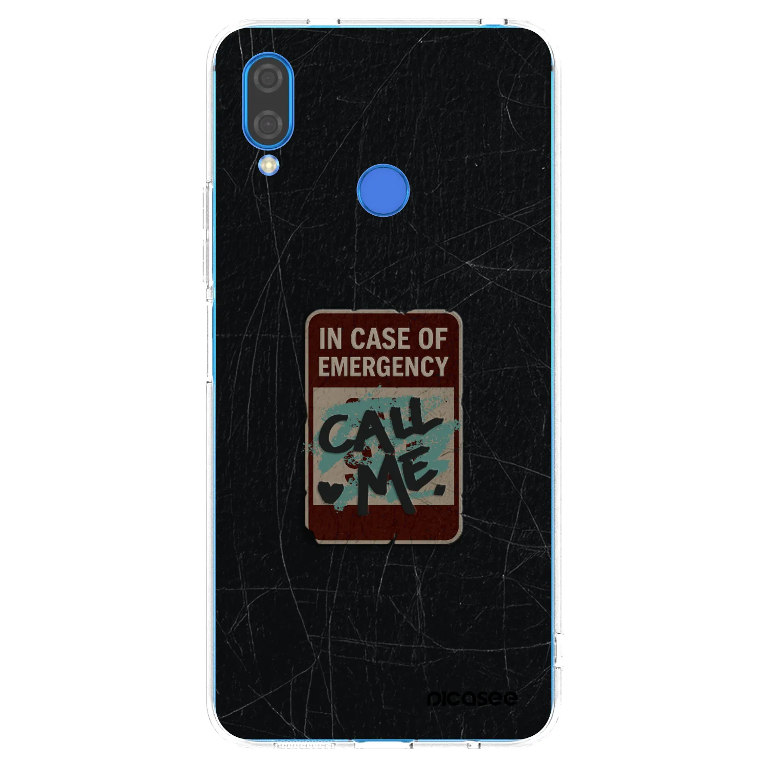 Picasee silikonski prozorni ovitek za Huawei Nova 3 - EMERGENCY