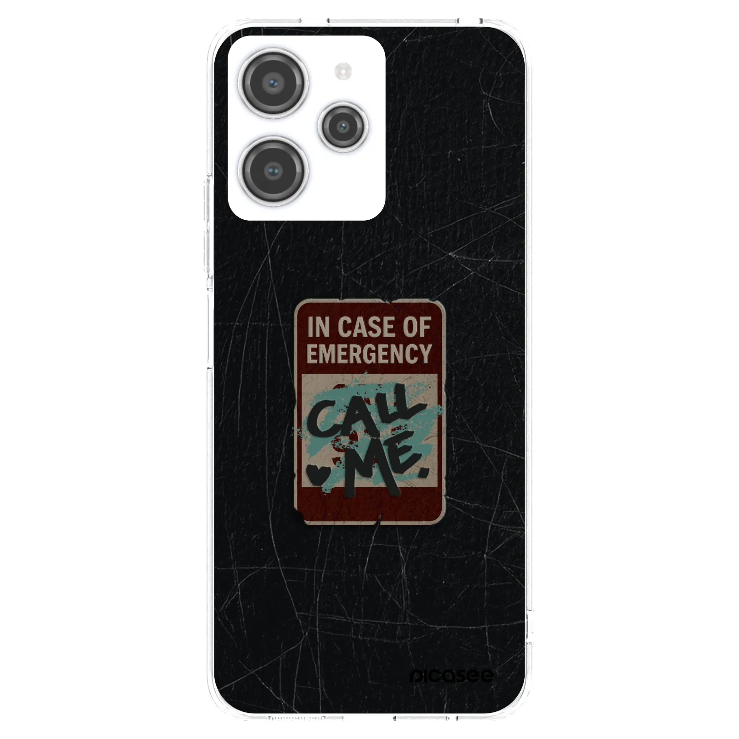 Picasee silikonski prozorni ovitek za Xiaomi Redmi 12 4G - EMERGENCY