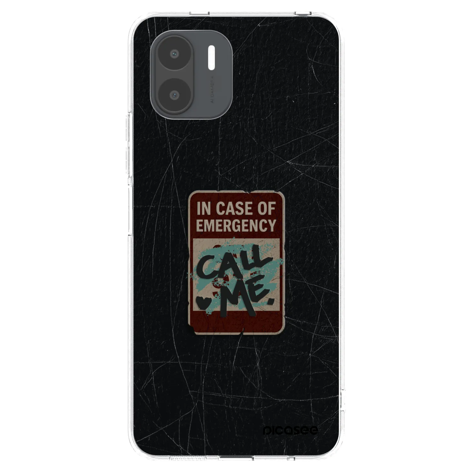 Picasee silikonski prozorni ovitek za Xiaomi Redmi A2 - EMERGENCY