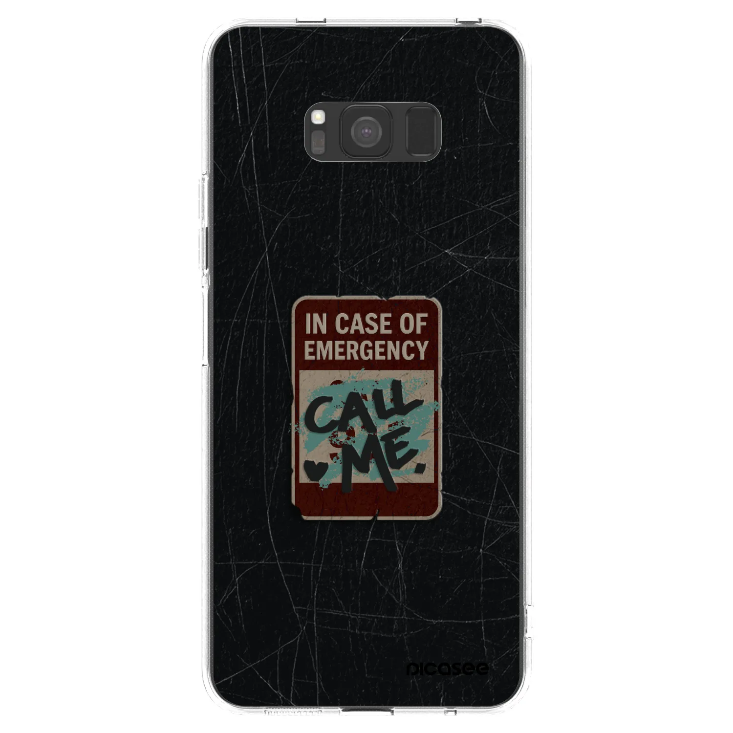 Picasee silikonski prozorni ovitek za Samsung Galaxy S8 G950F - EMERGENCY