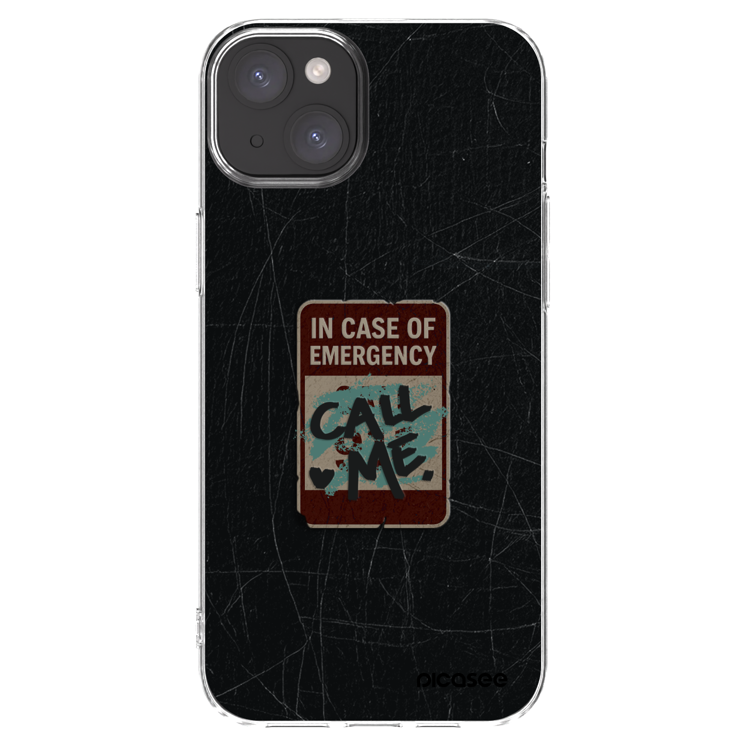 Picasee silikonski prozorni ovitek za Apple iPhone 15 Plus - EMERGENCY