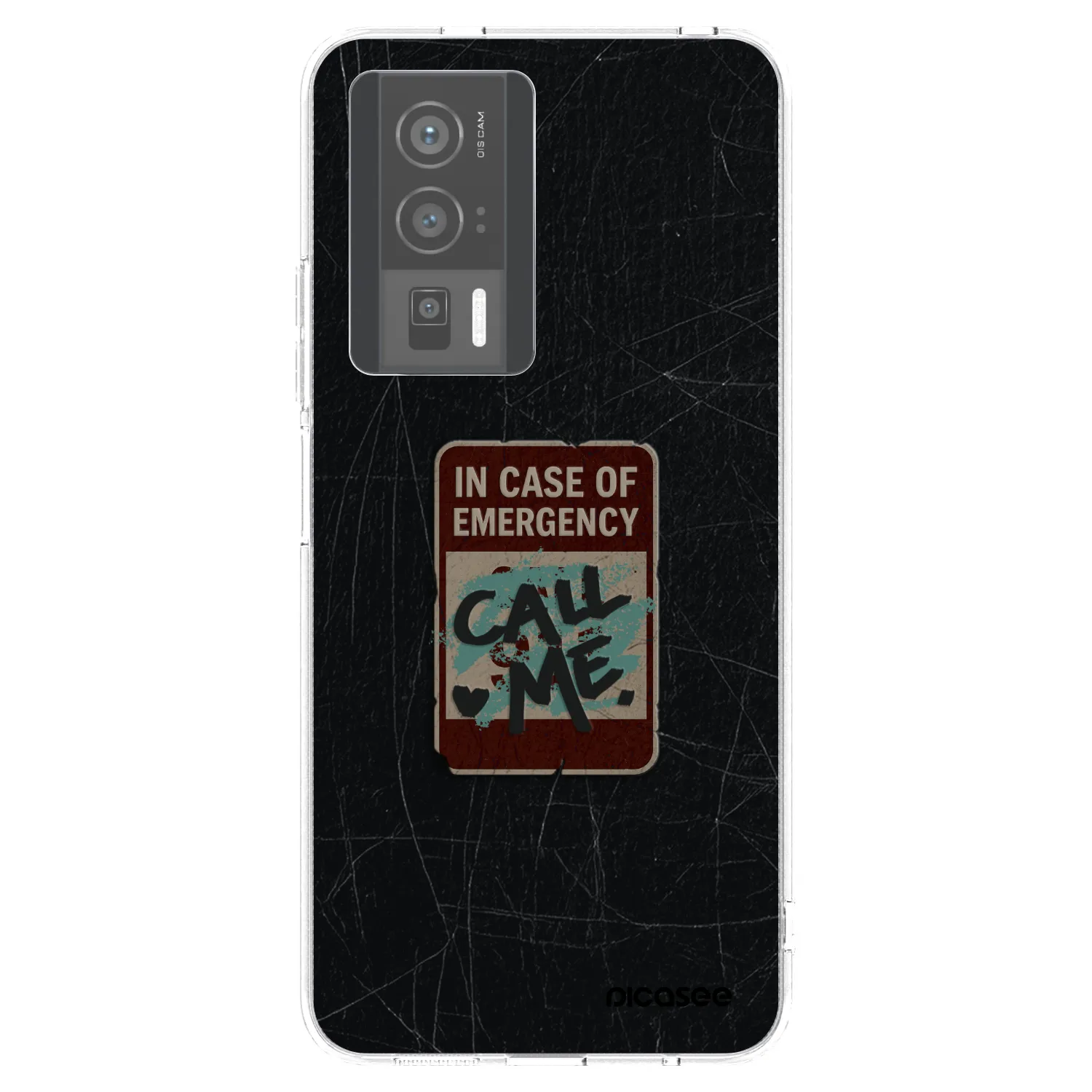 Picasee silikonski prozorni ovitek za Xiaomi Poco F5 Pro 5G - EMERGENCY